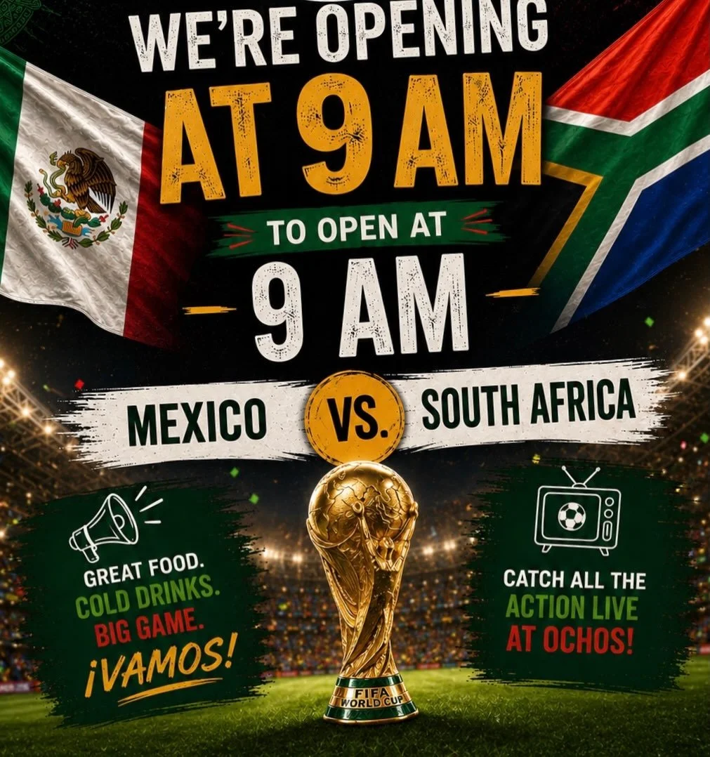 Come join us at Ochos 888 for the game Thursday!