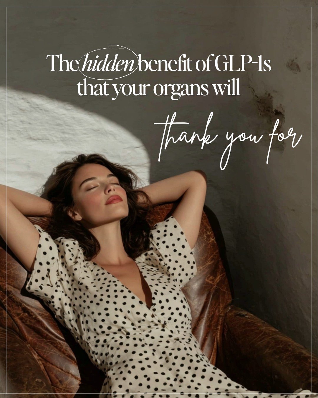 Hidden Benefit of GLP-1s
It&rsquo;s about more than the scale&mdash;it&rsquo;s about your organs. 🩺

✨  Most people focus on the weight loss, but the real "hidden" benefit of GLP-1s is Liver Protection. These medications help reverse fatty