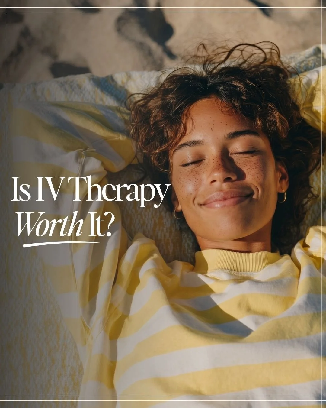 "Is a wellness drip actually worth it?" 💭✨

It&rsquo;s one of the most common questions we get&mdash;and honestly, it&rsquo;s such a fair one!

If you&rsquo;re feeling perfectly energized, drinking all your water, and keeping up with your 