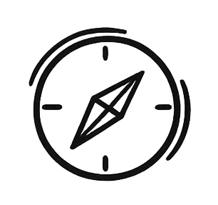 Kompass als Symbol für berufliche Neuorientierung.