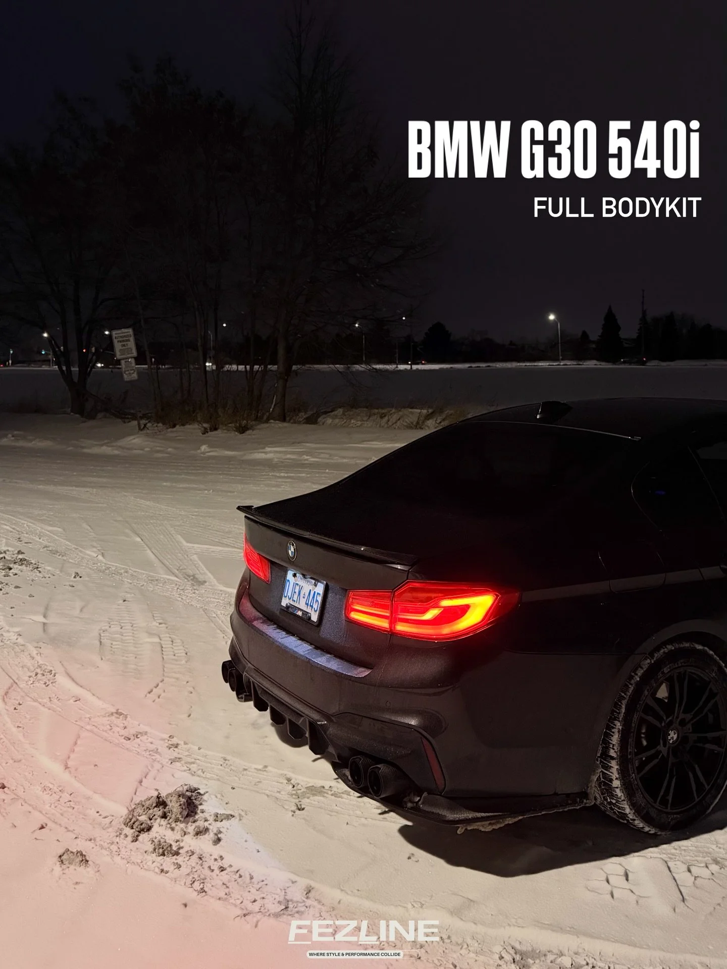 BMW G30 540i &mdash; Full Fezline Transformation 

Built to command presence. This 540i bodykit package brings together carbon fibre accents and aggressive styling for a refined yet dominant look.

🔹 Carbon Fibre Spoiler
🔹 M5 Competition Diffuser
?