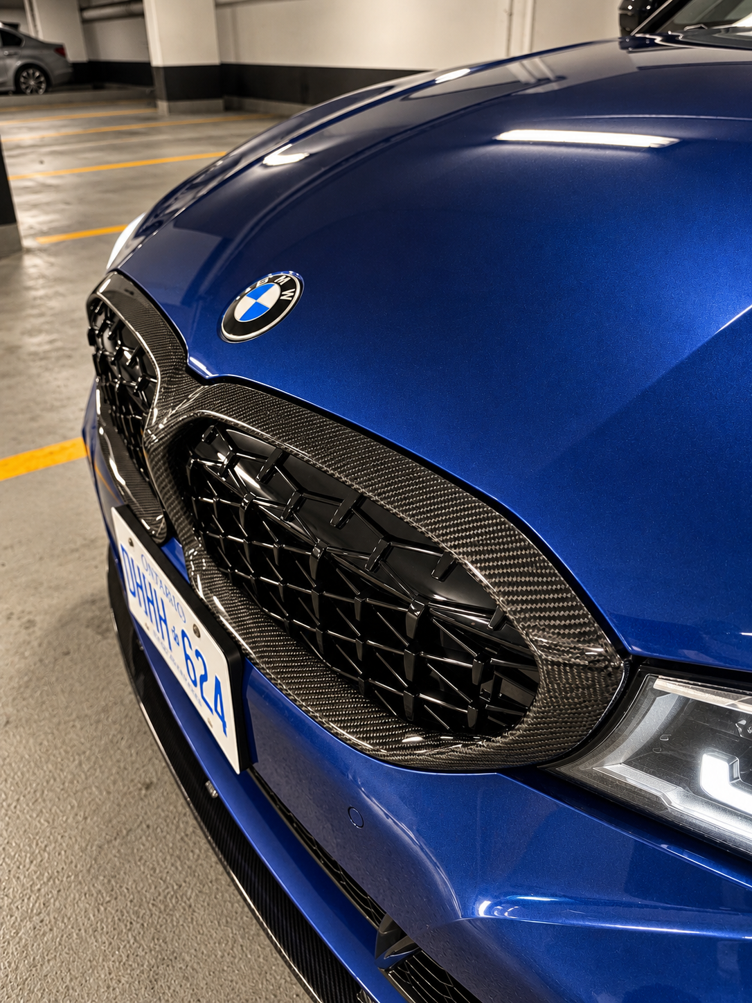 G20 Pre-LCI Diamond-Style Carbon Fibre Front Kidney Grill