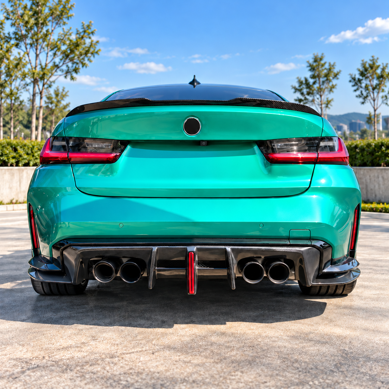 G8X M Performance-Style LED Carbon Fibre Rear Diffuser V2