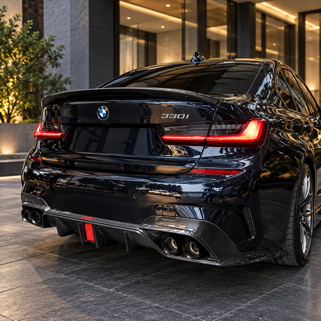 G20 M340i Pre-LCI Competition-Style LED Rear Diffuser V2.1