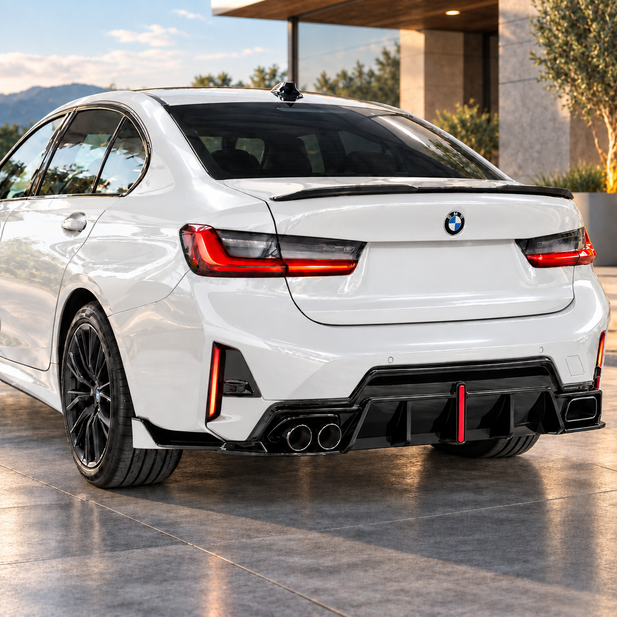 G20 M340i LCI M Performance-Style LED Rear Diffuser V2
