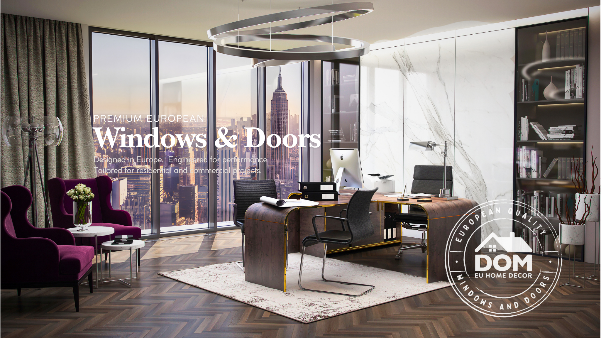 Premium European windows and doors for residential and commercial projects