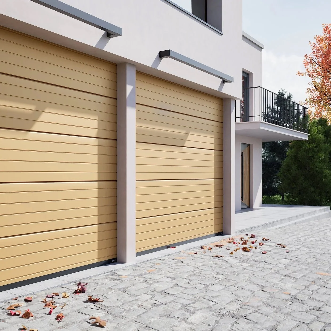automated insulated sectional garage door system