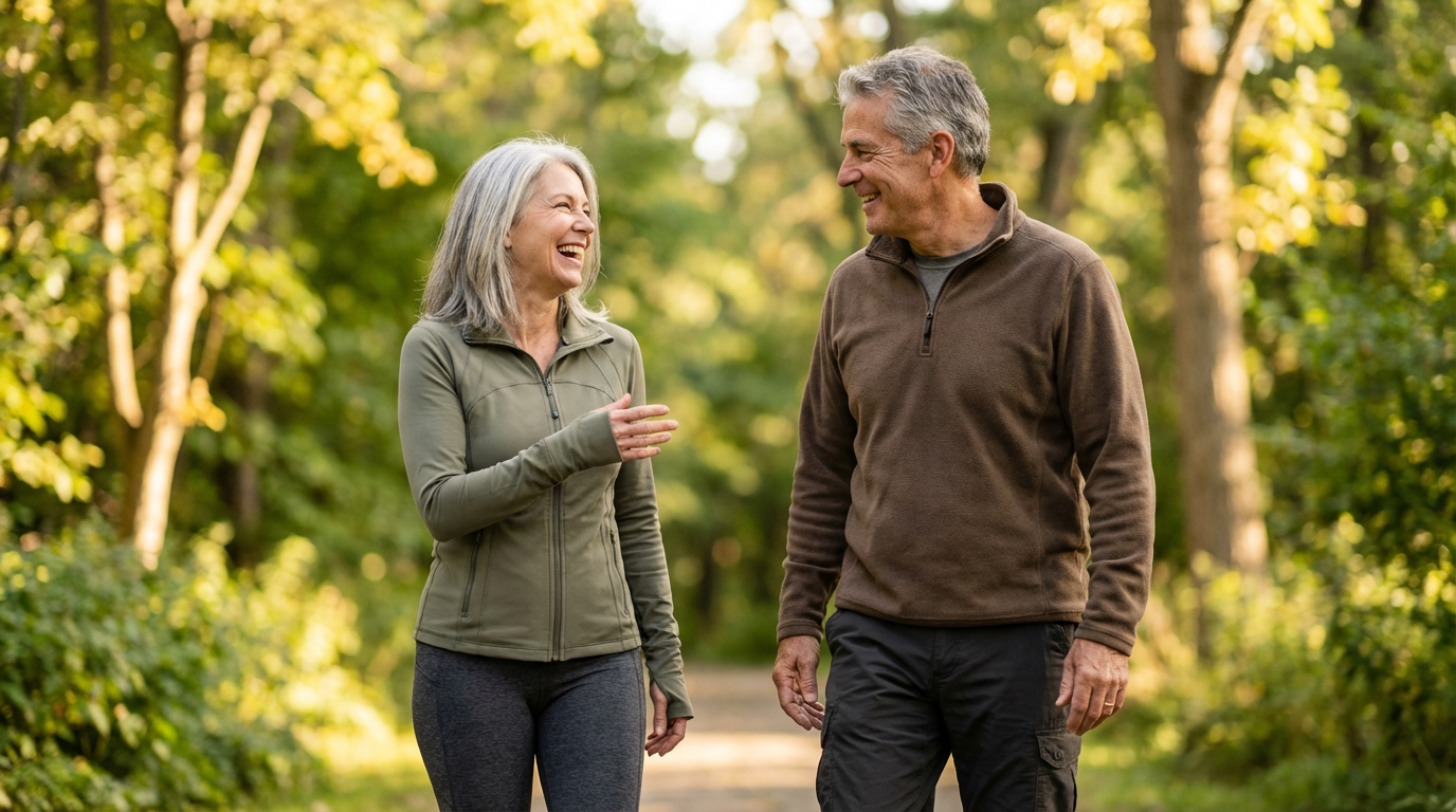 Active Senior Citizens enjoying a 55+ Community in Charlotte