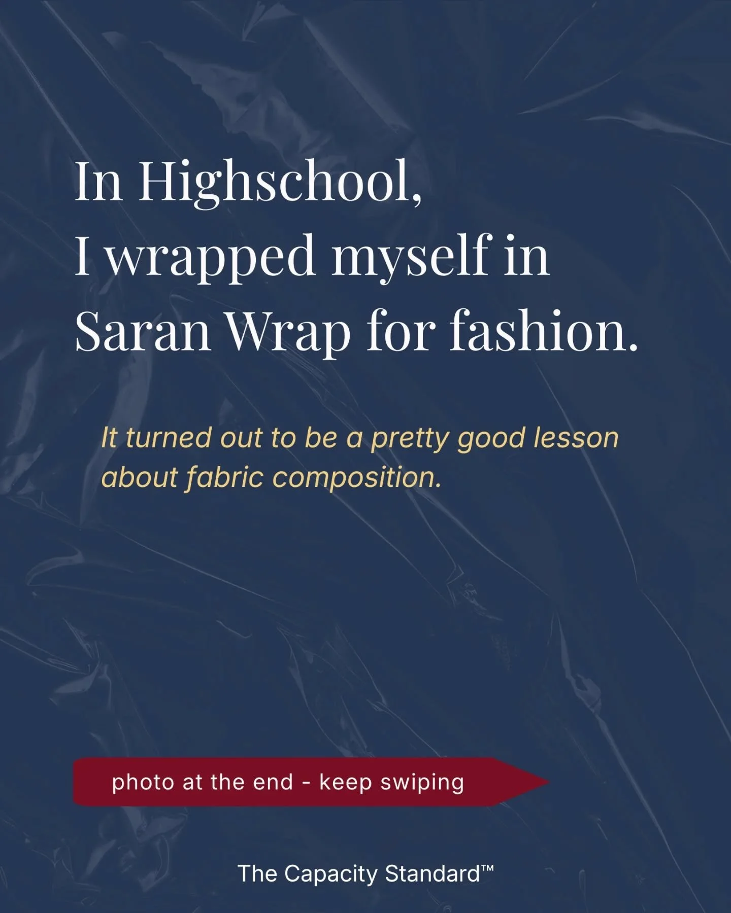I was in high school when Project Runway first aired. Every season had an unconventional materials challenge where contestants made garments out of things like trash bags, candy wrappers, and hardware store finds. The models hated it. I was obsessed.