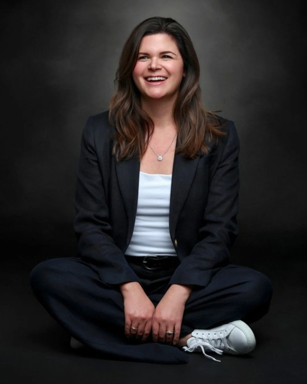 I looked at my own brand photos today and my first thought was "am I beautiful enough?" Not capable. Not trustworthy. Beautiful.

I'm building a business helping professional women get dressed in a way that actually feels good to their bodi