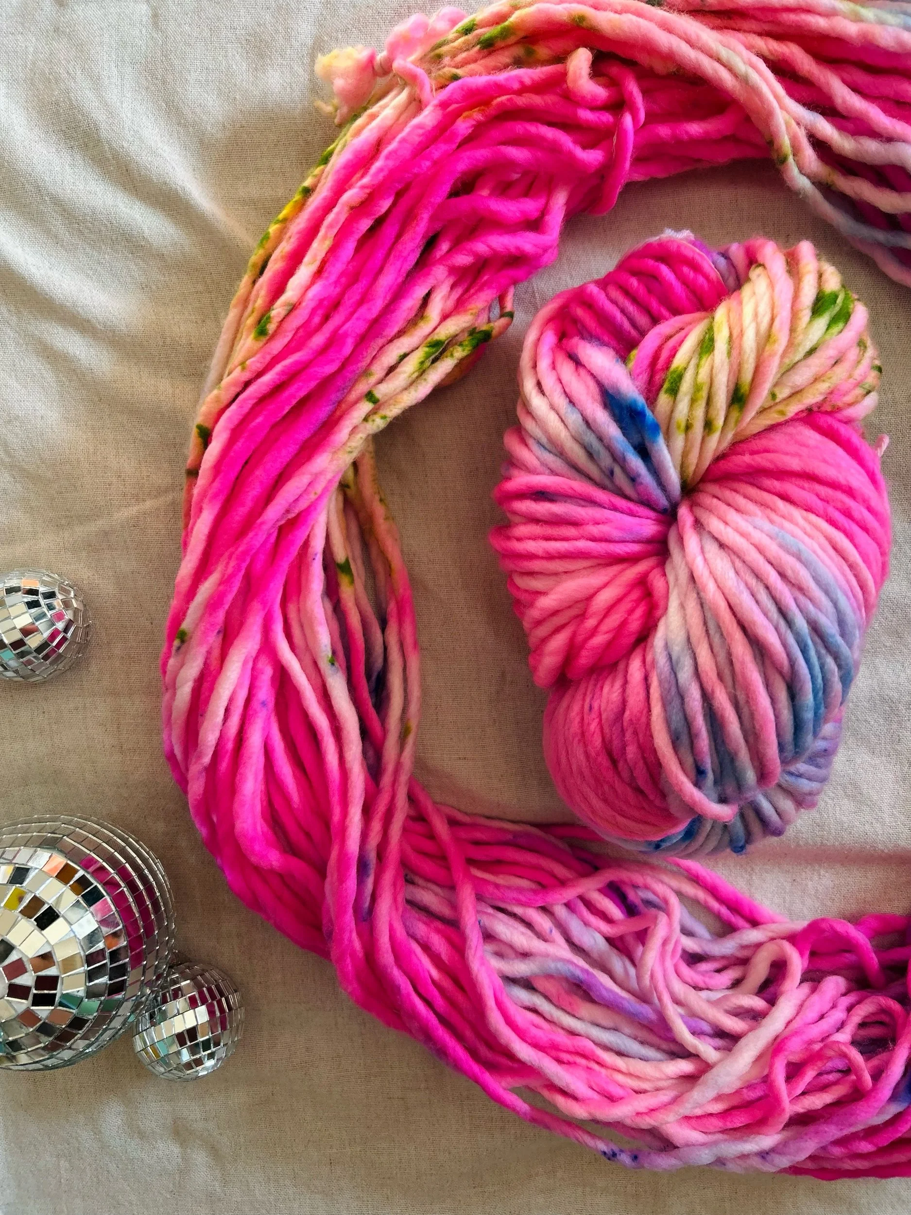 Pink Disco | Hand Dyed Yarn