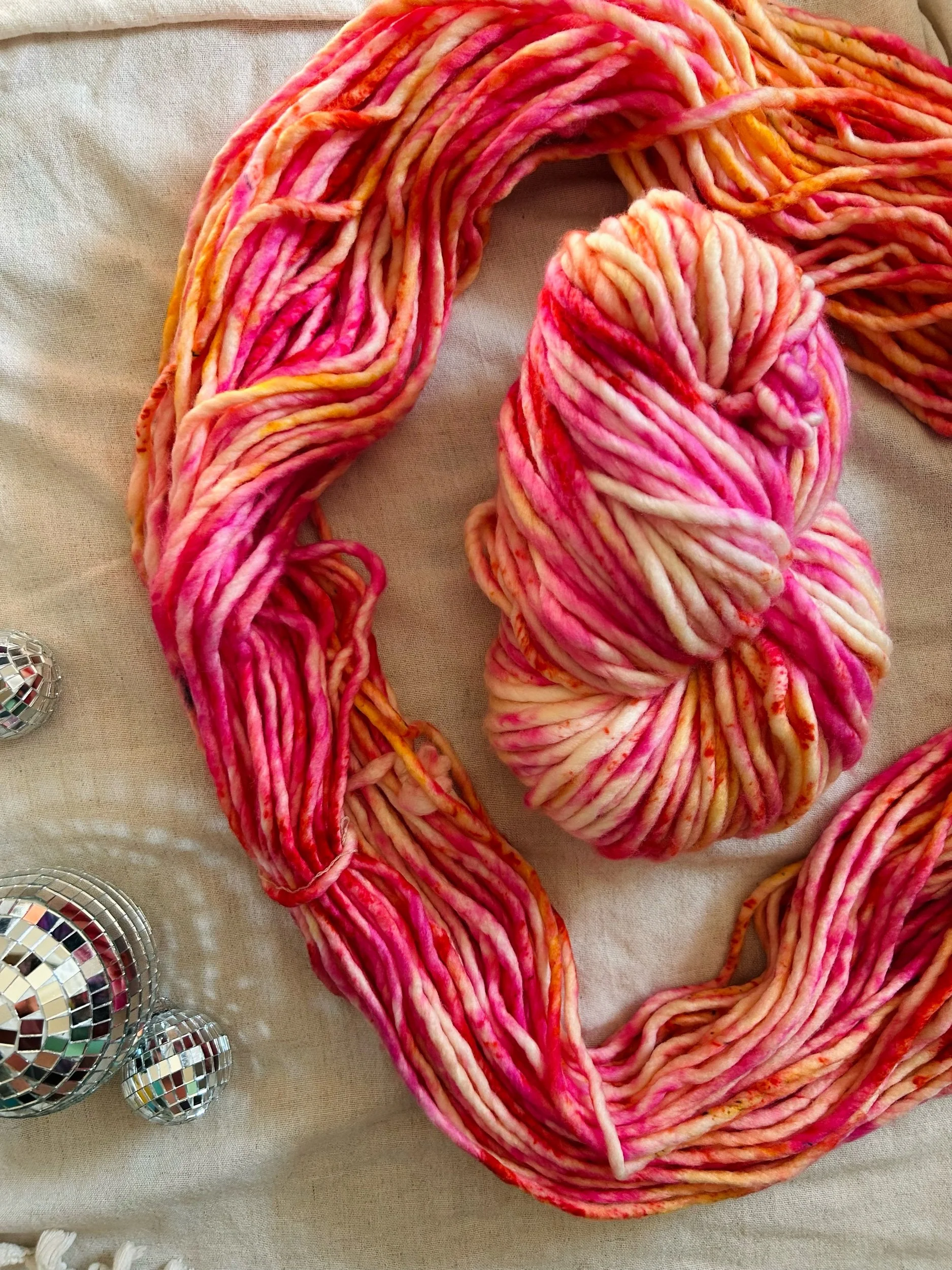 Strawberry Lemonade | Hand Dyed Yarn