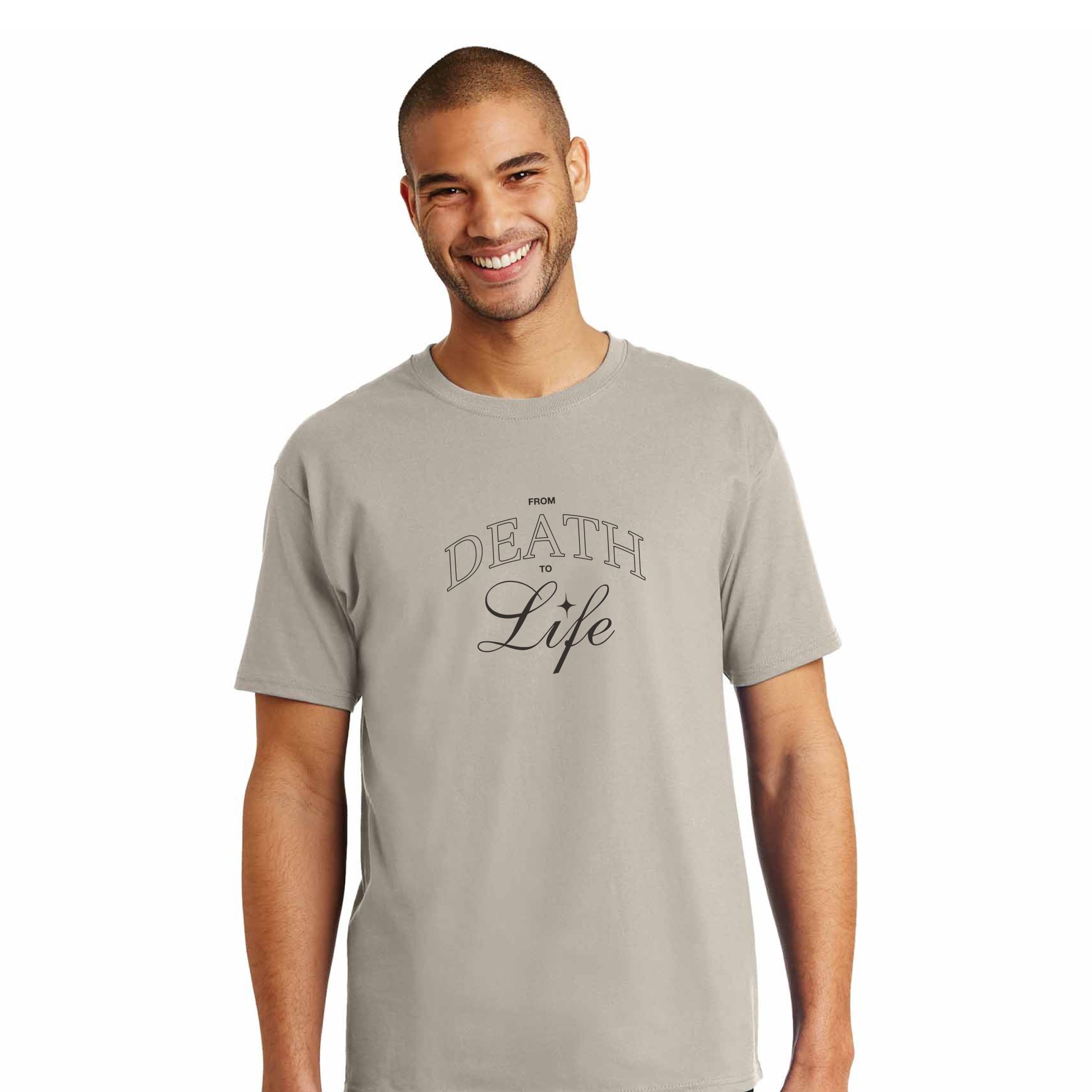 From Death to Life Tee - Tan