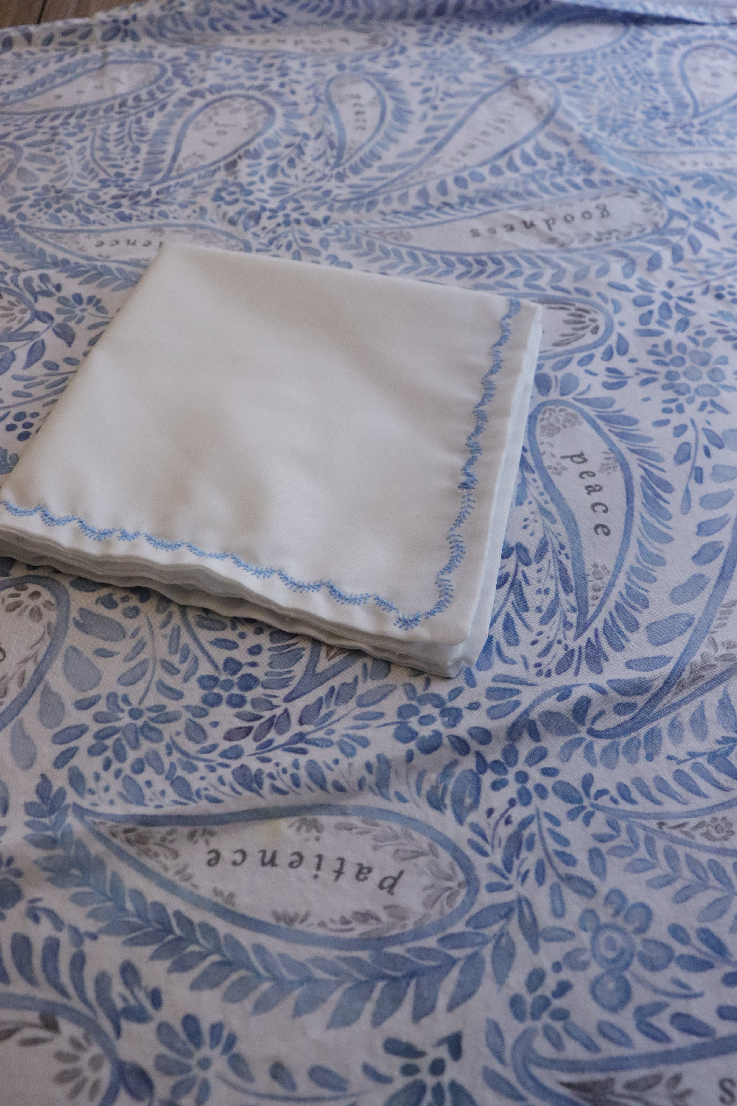 The Gifts of the Holy Spirit Table Throw and Napkin.JPG