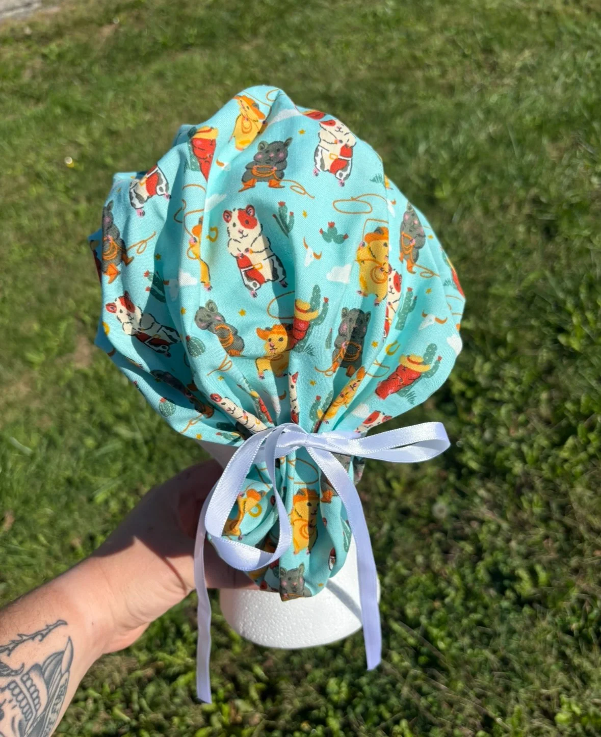 Cowboy Hamsters Scrub Cap - BOUFFANT