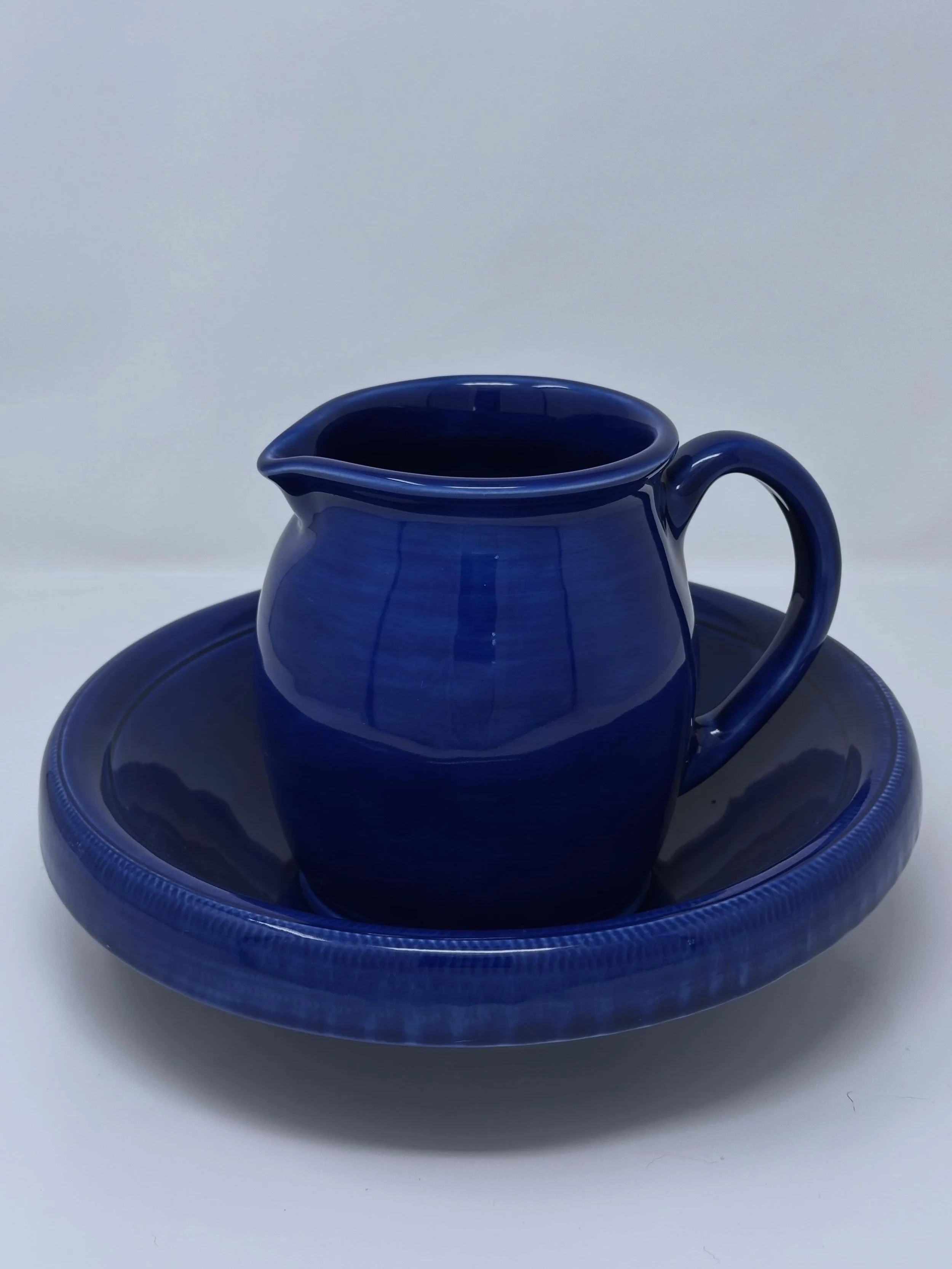 Really love Blue!  Small pitcher and bowl set for a friend! Like it?