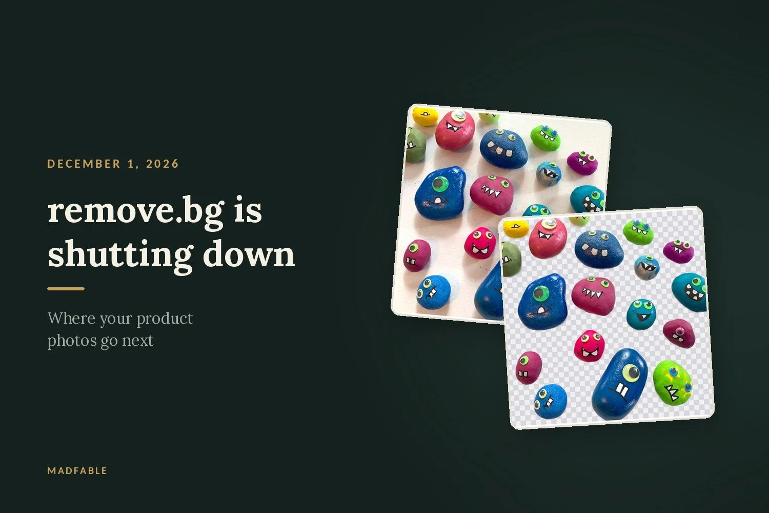 remove.bg is shutting down on December 1. Here’s where your product photos go next.