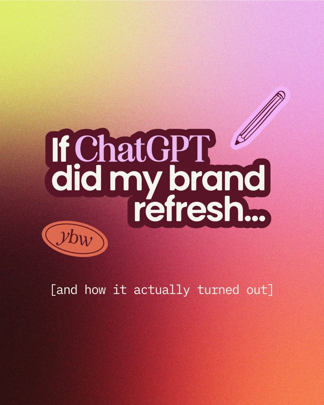 I asked AI to refresh my brand. Then I refreshed it myself 👀 swipe to see the difference&hellip;

Same brief. Very different outcome. Which do you think is better? 

#brandidentitydesign #brandingstudio #brandstorytelling #smallbusinessbranding #bra