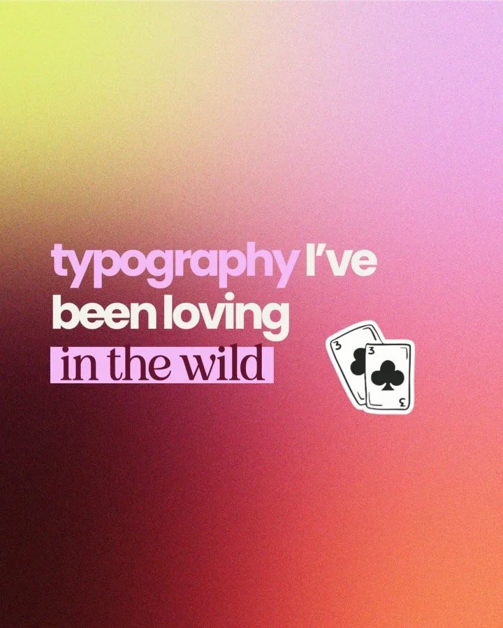 Proof I can&rsquo;t switch my brain off anywhere. I&rsquo;ll be mid snack, mid conversation, and still clock the font choice. 

Because honestly&hellip; type does a lot of the heavy lifting. It tells you if something&rsquo;s premium, playful, calm, c