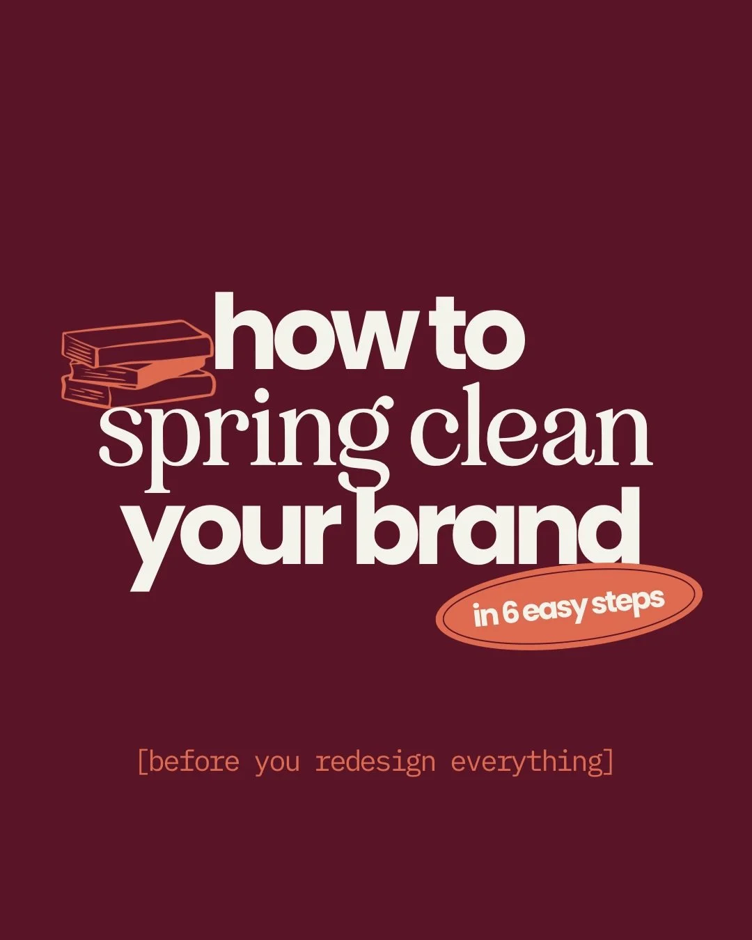 It&rsquo;s that time of year when you want to start fresh and it&rsquo;s very easy to feel like your brand needs a full rebrand - but sometimes you just need a good spring clean 💐 

A proper look at: what&rsquo;s working, what&rsquo;s confusing and 