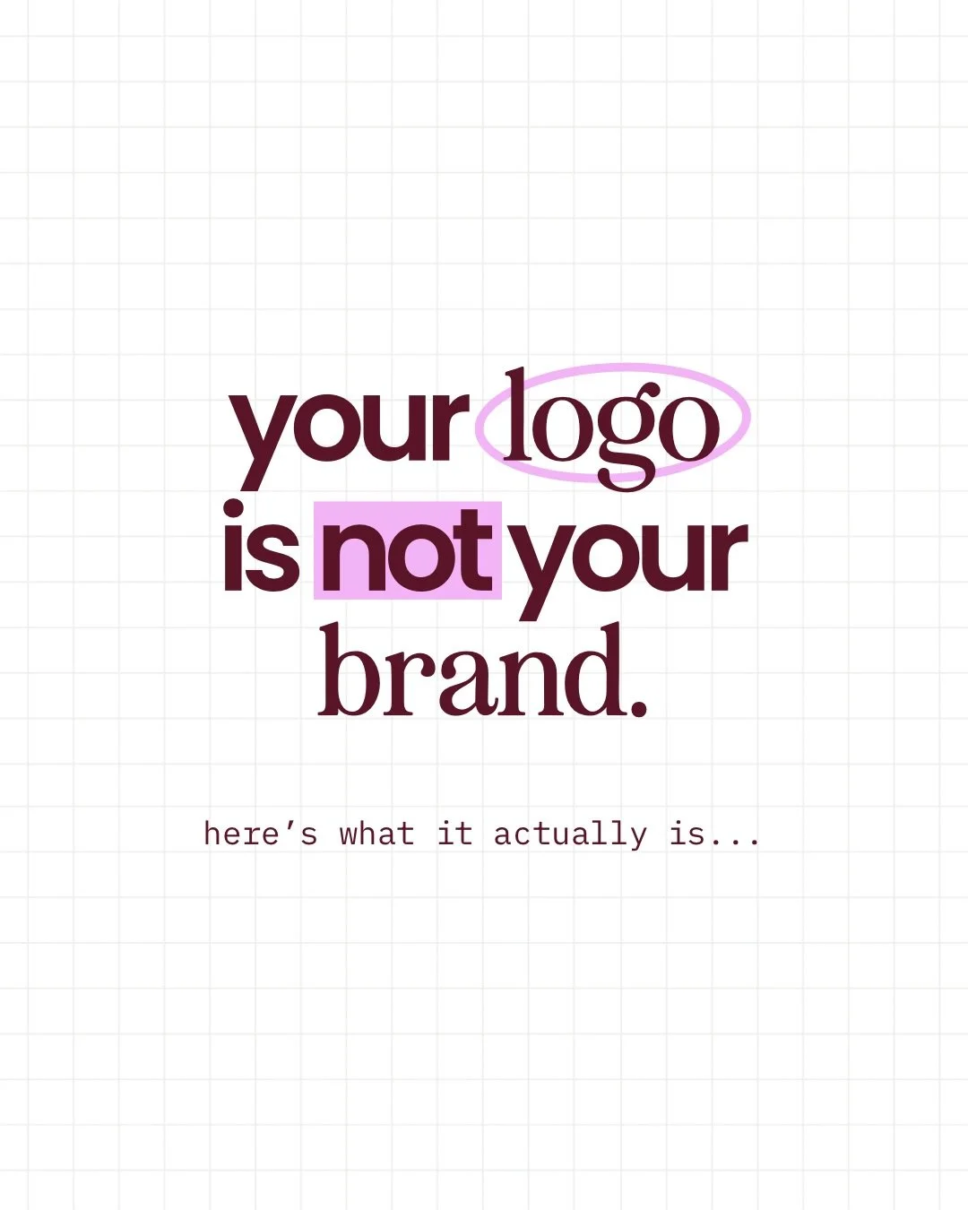 Why I will never design &ldquo;just one logo&rdquo;&hellip;

Logo = the top-billed actor.
Brand = the entire production.

A single logo might look great&hellip; until it has to carry the whole story. 

One mark can&rsquo;t hold your personality, prod