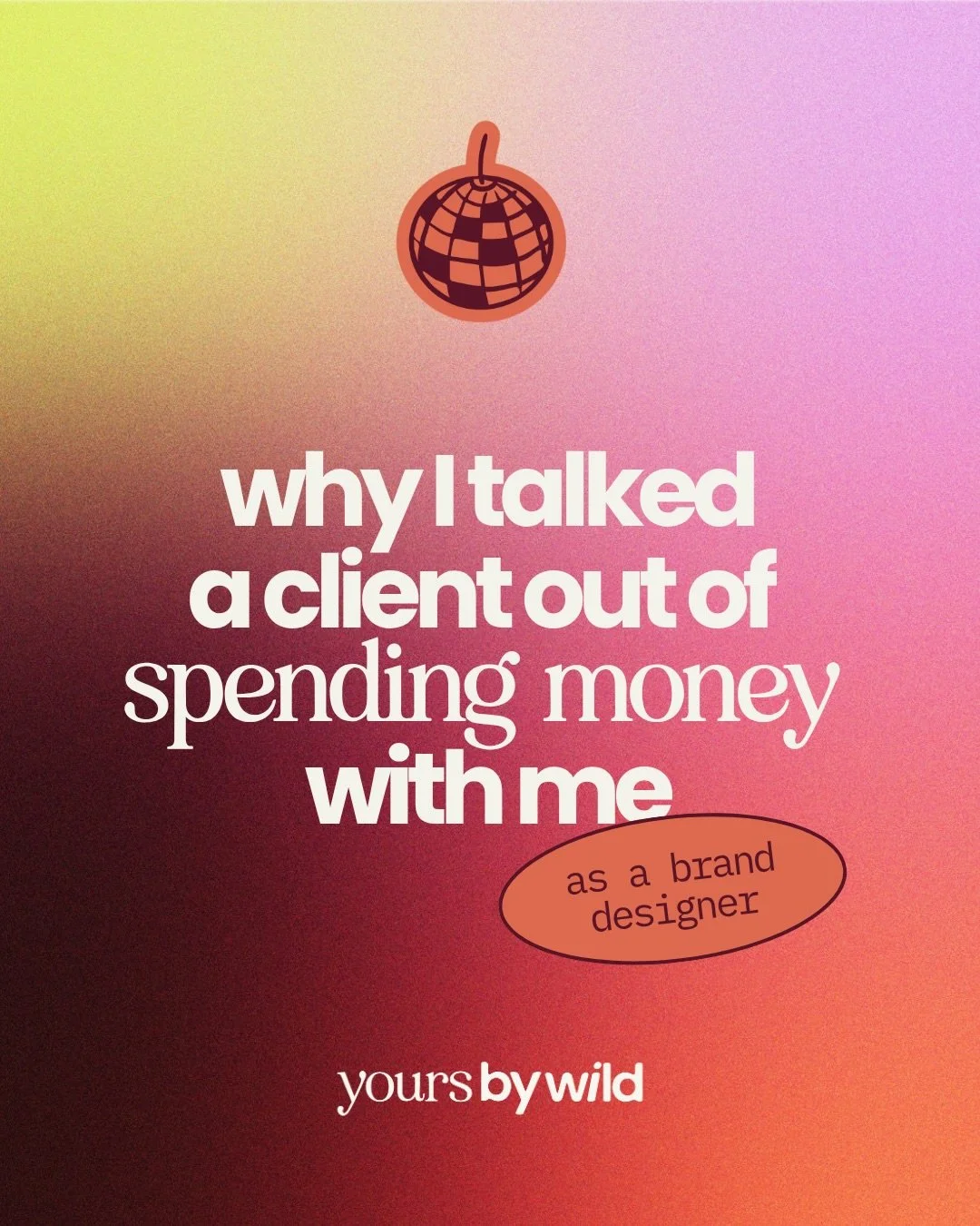 I once talked a client out of spending more money with me 👀

They came to me ready to scrap everything but I had to be honest because they didn&rsquo;t really need to do that - it just needed a little makeover montage moment ✨

Getting the diagnosis