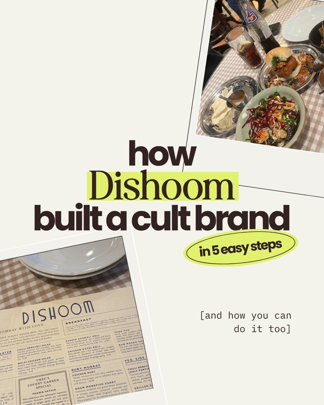 Okay so I may be a teeeeeny bit biased here because Dishoom is genuinely one of my favourite restaurants ever and I basically make it my personality trait every time I&rsquo;m back in London. 🤭

But also&hellip; as a brand designer, it&rsquo;s an ex