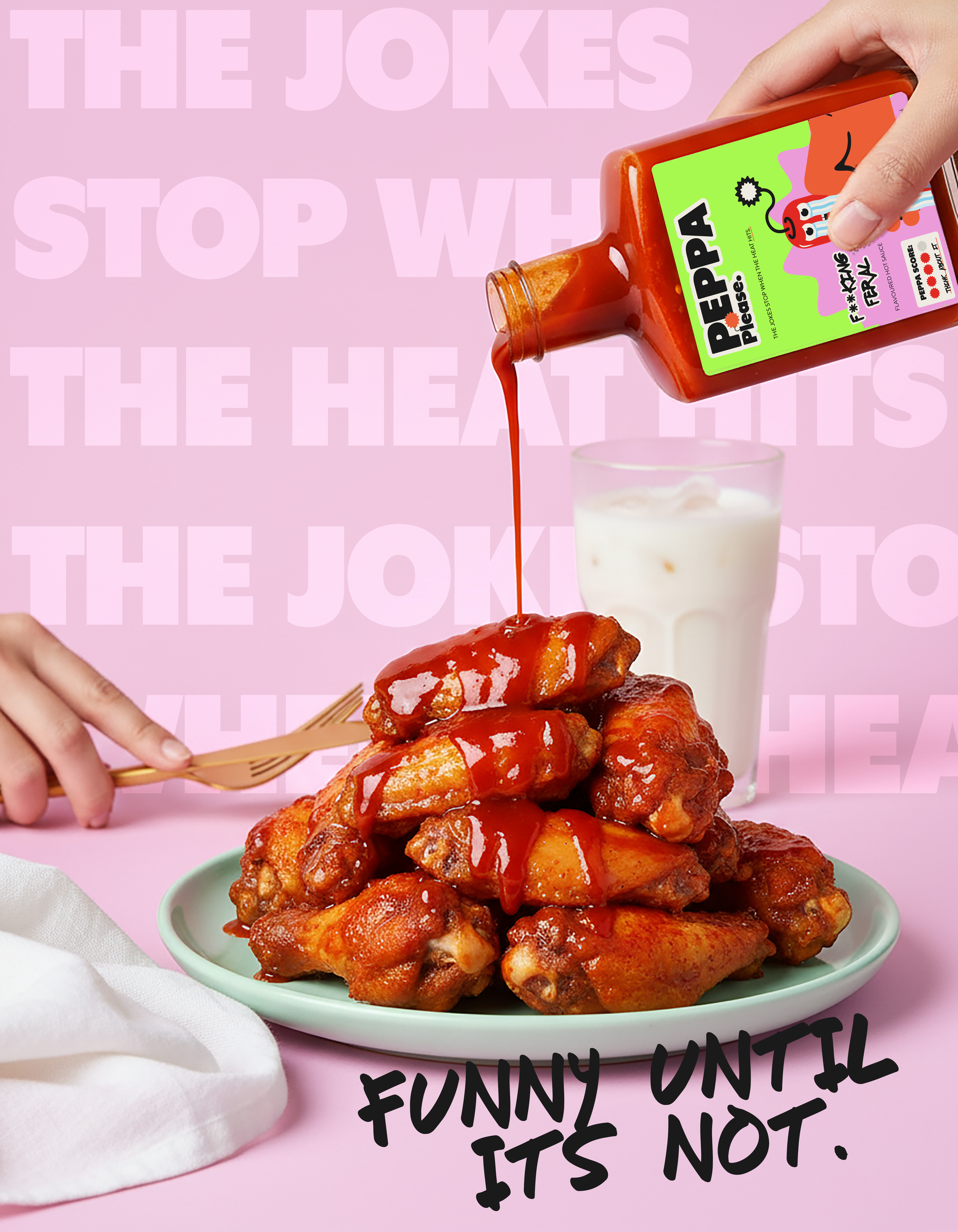 Firefly_Gemini Flash_pile of chicken wings on plate with hand pouring bottle of hot sauce over the top. co 961413.png