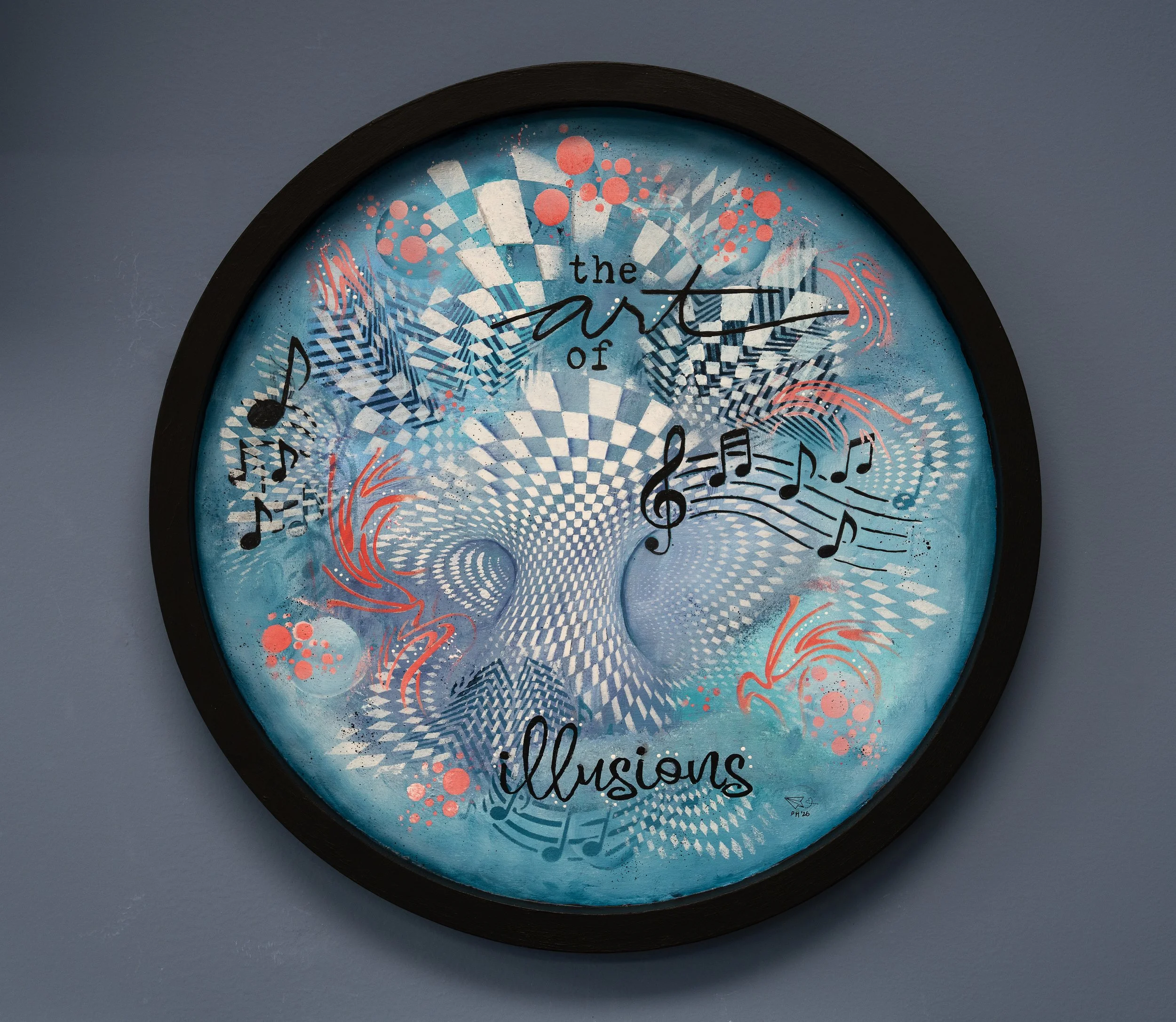 The Art of Illusions  Mixed Media 18" $240 SOLD