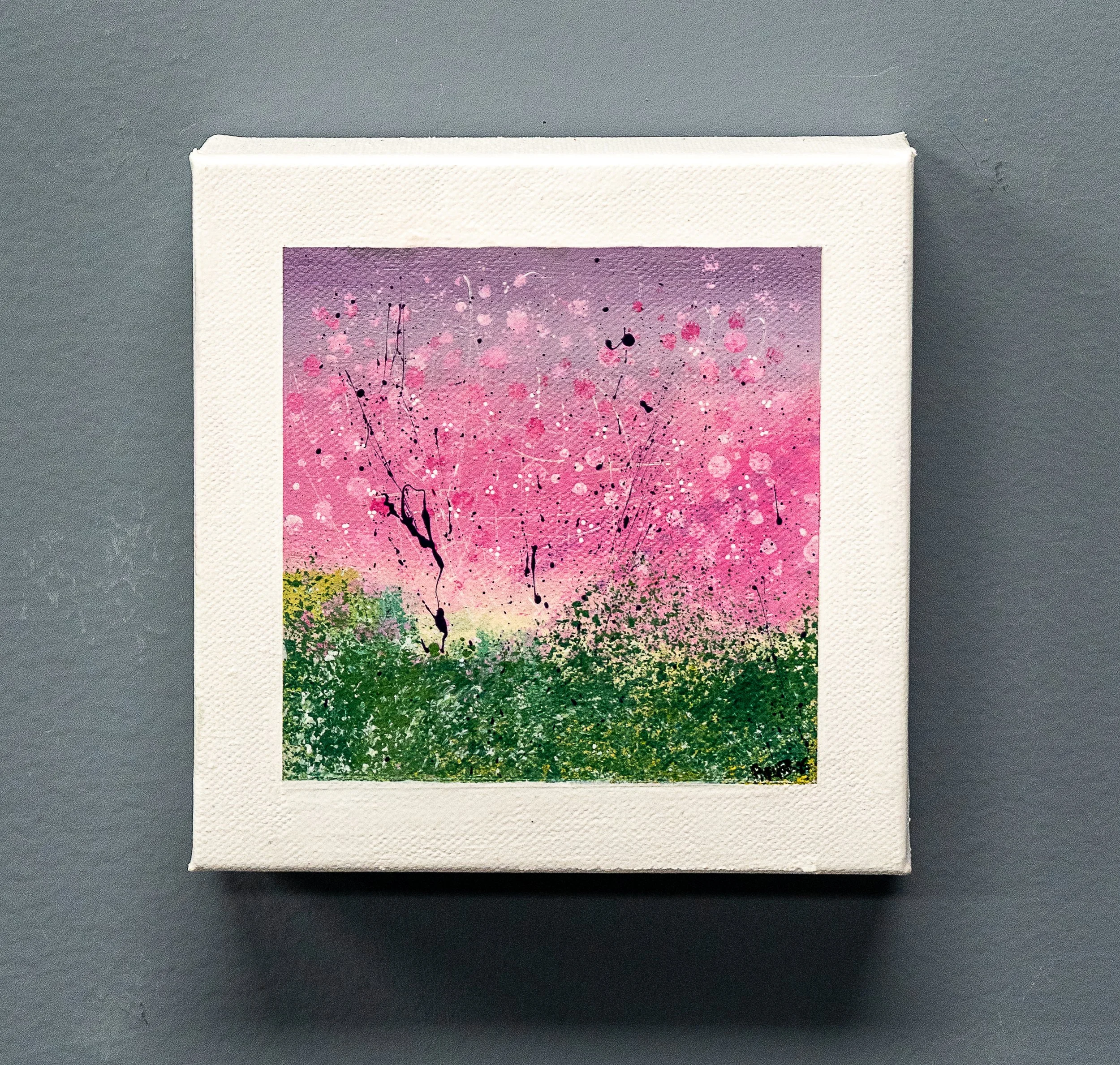 Spring Blossoms 6x6 gallery canvas $45 SOLD