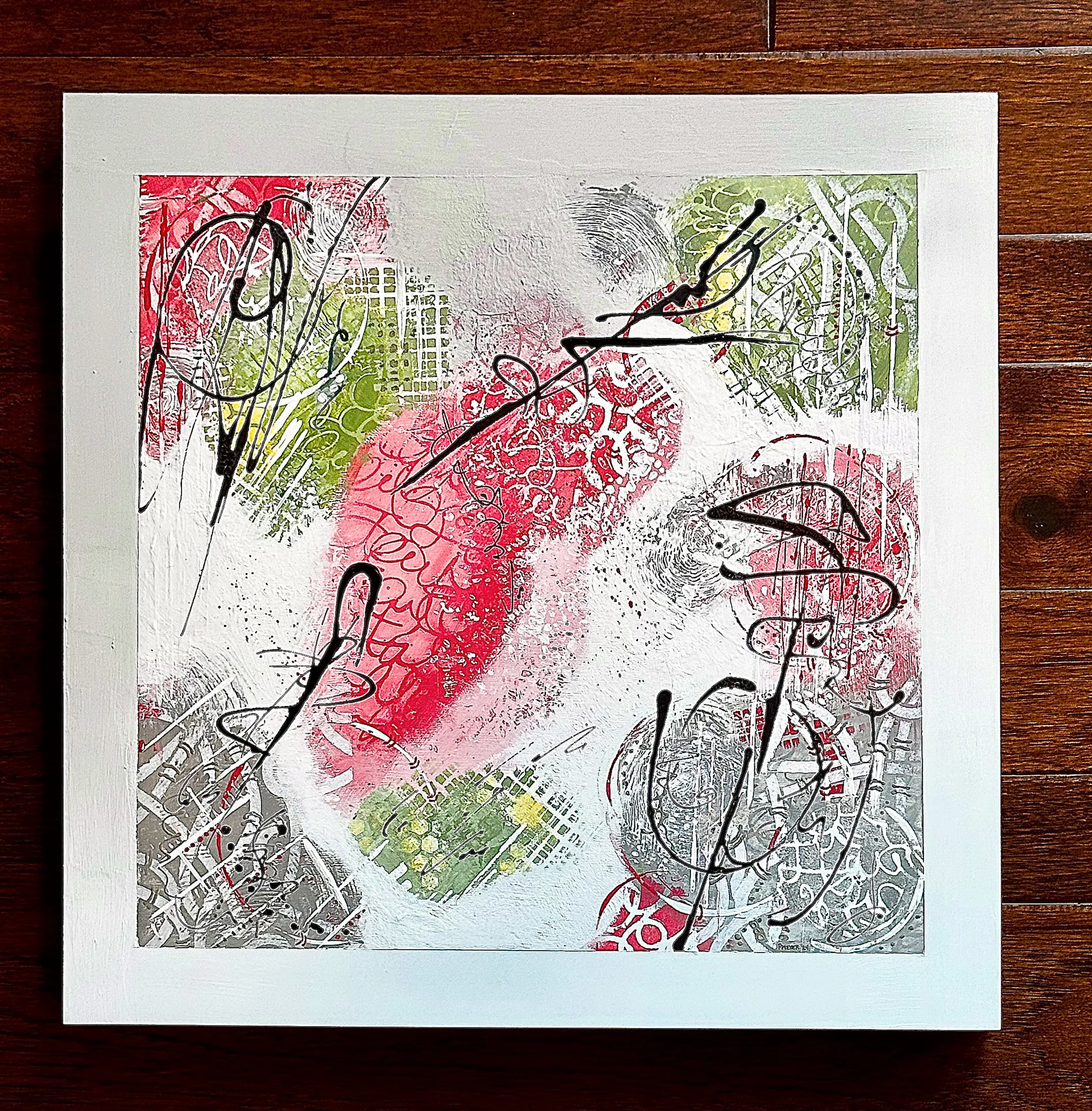 Commissioned 16 x16" Wood SOLD