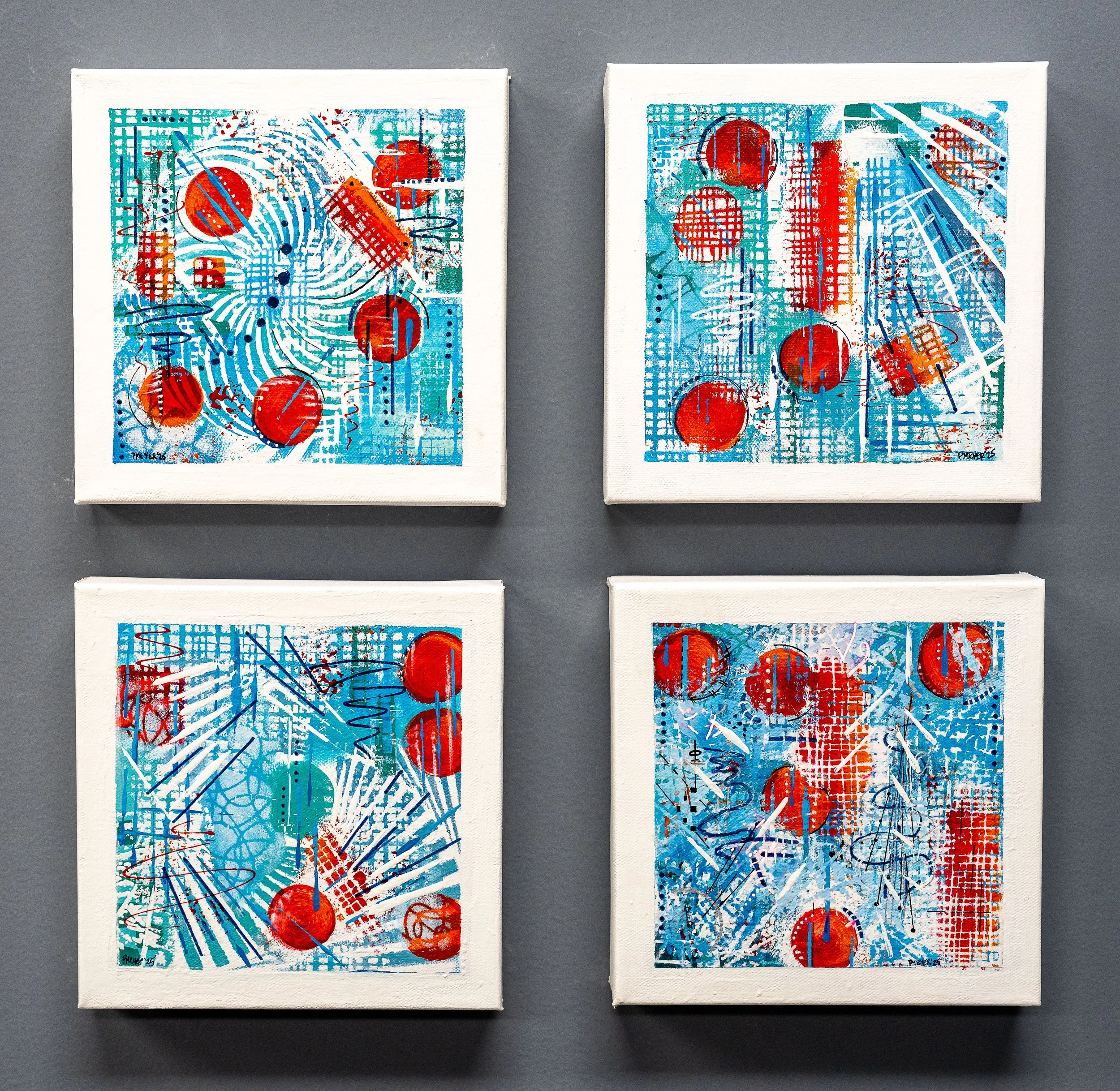 Turquoise Tangle of Motion