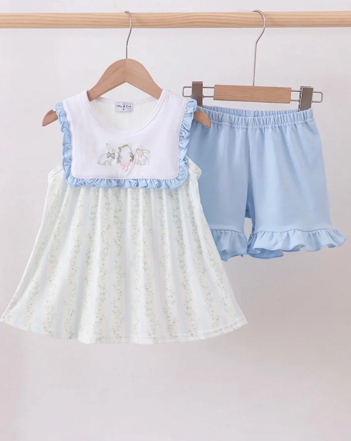 Floral Bunny Short Set