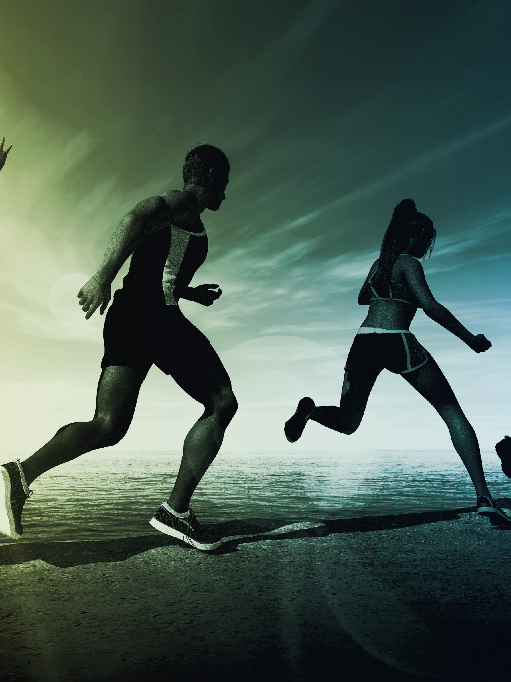 sports figures running