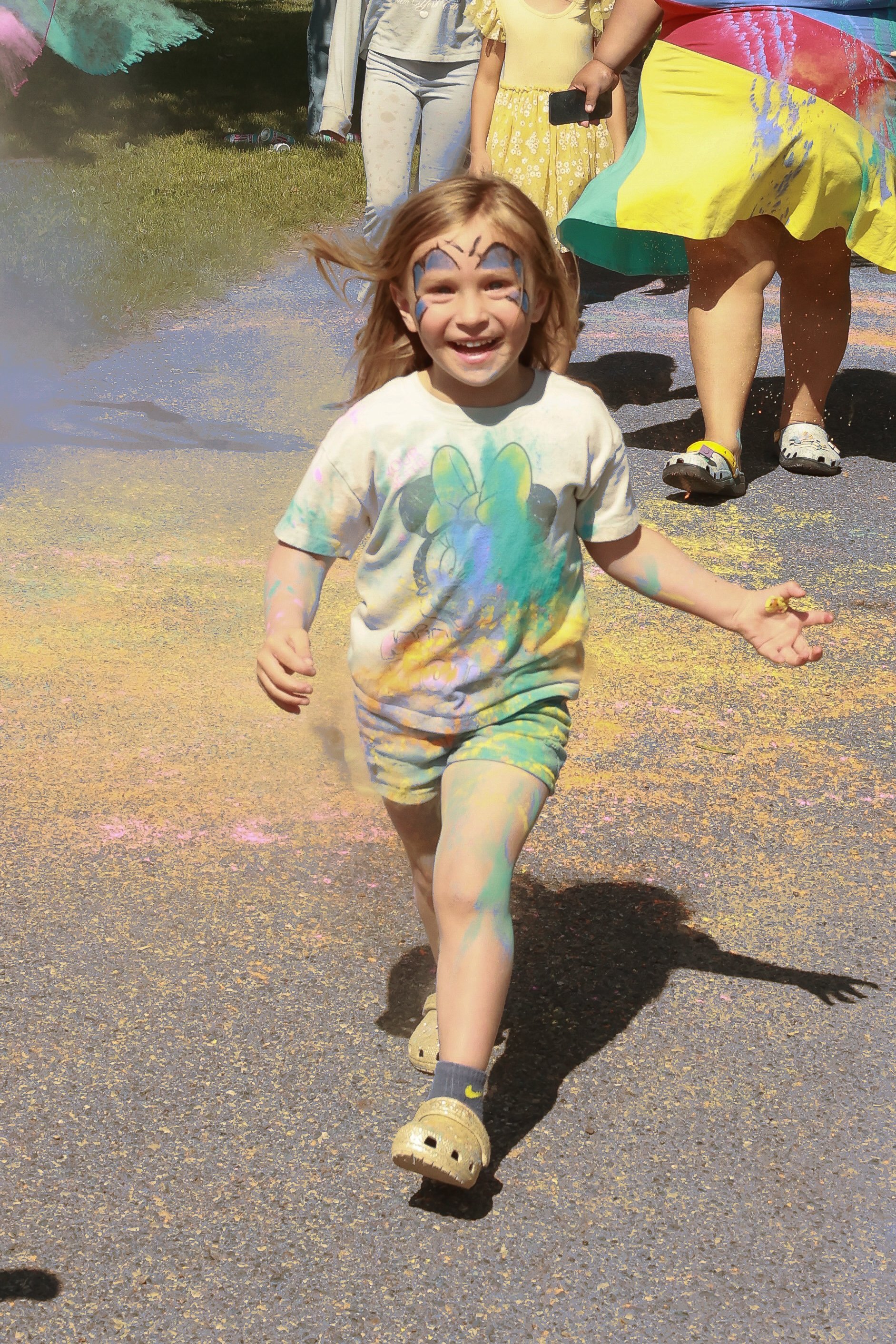 Photo of a girl at OBHC's 2026 Color Walk.