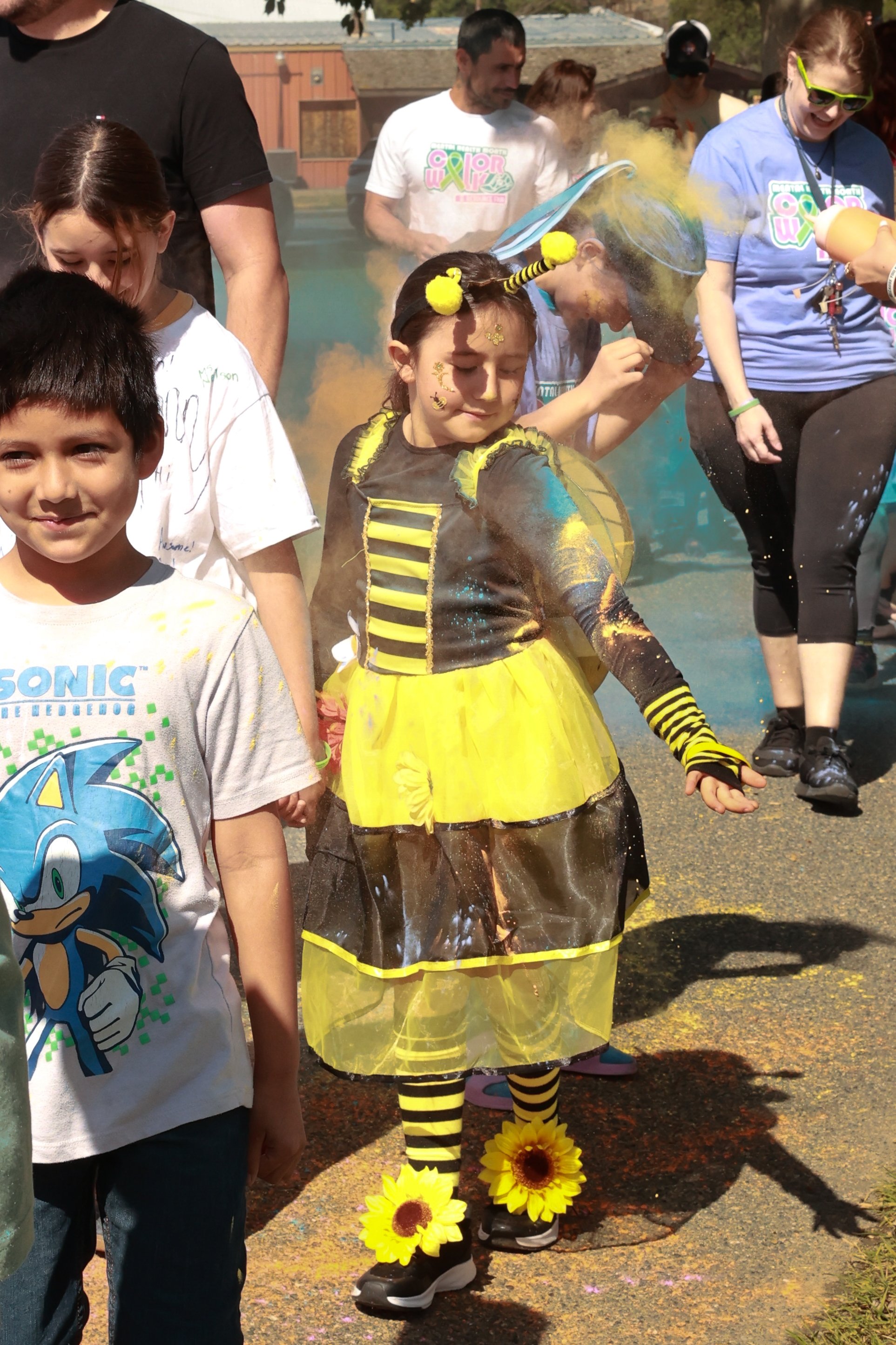 Photo of kids at OBHC's 2026 Color Walk.