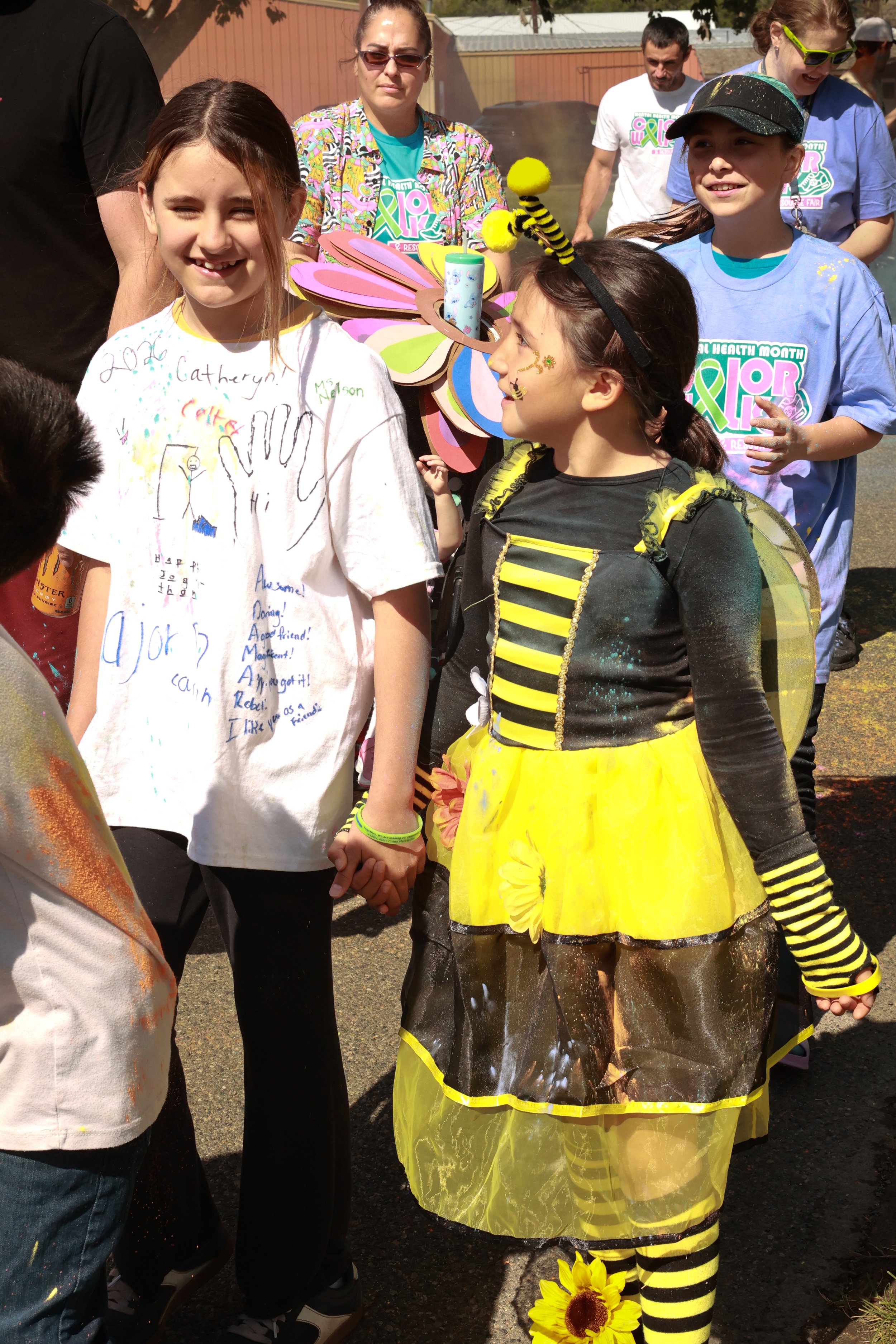 Photo of kids walking at OBHC's 2026 Color Walk.