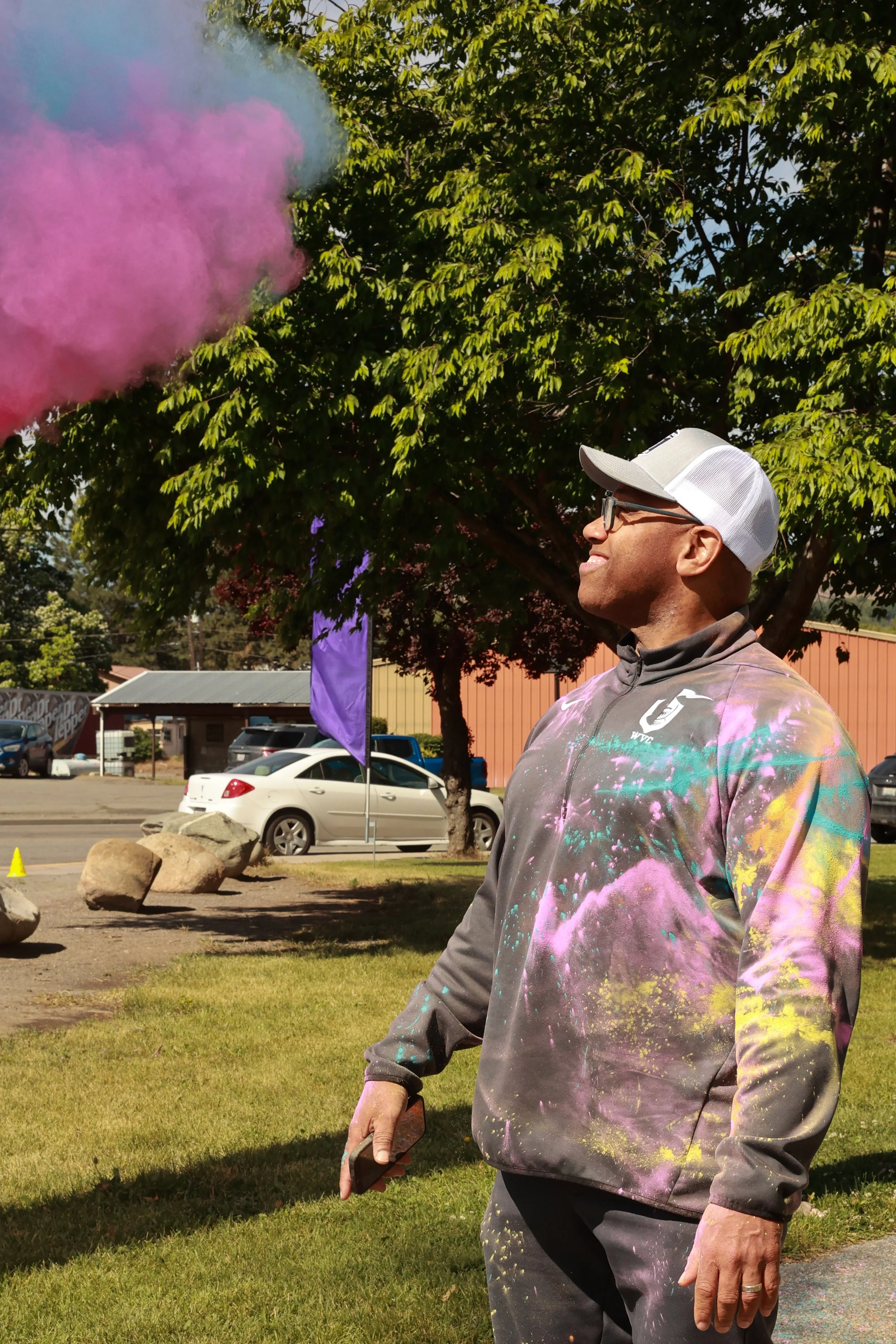 Photo of a man simling at OBHC's 2026 Color Walk.