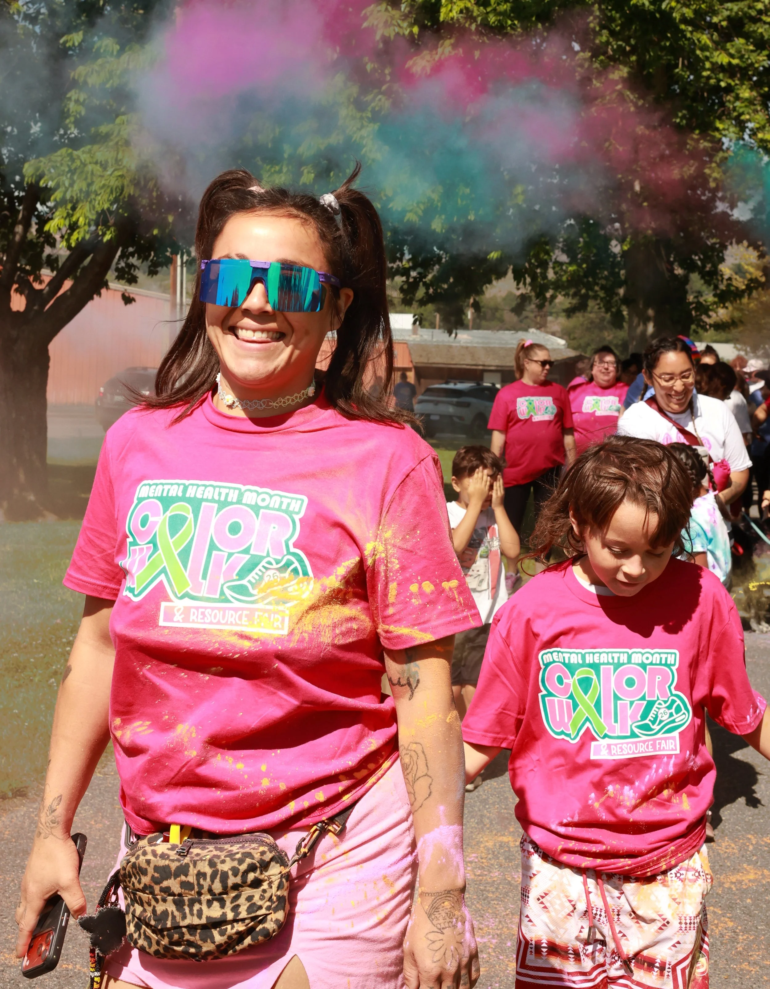 Photo of people at OBHC's 2026 Color Walk.