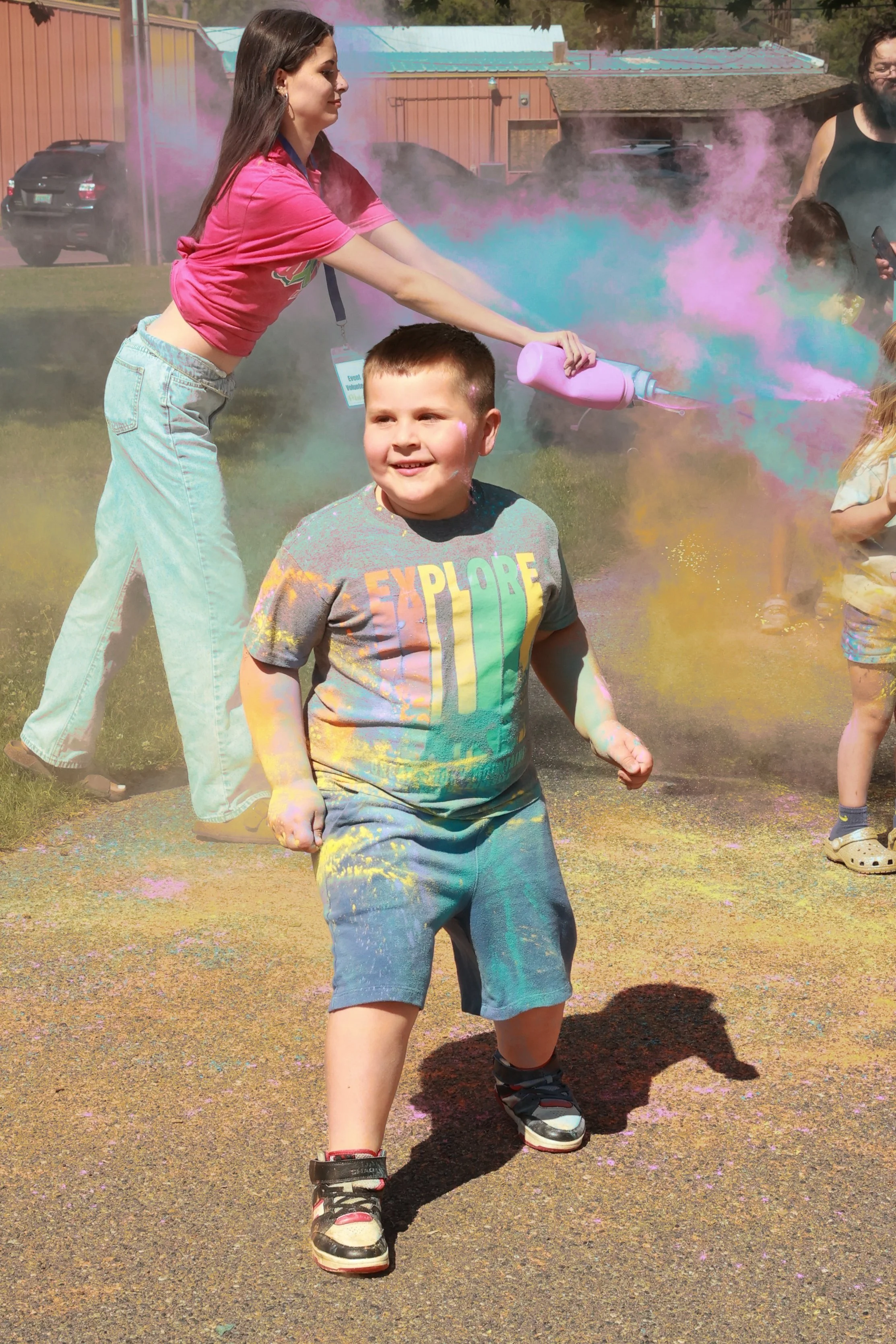 Photo of a kid at OBHC's 2026 Color Walk.