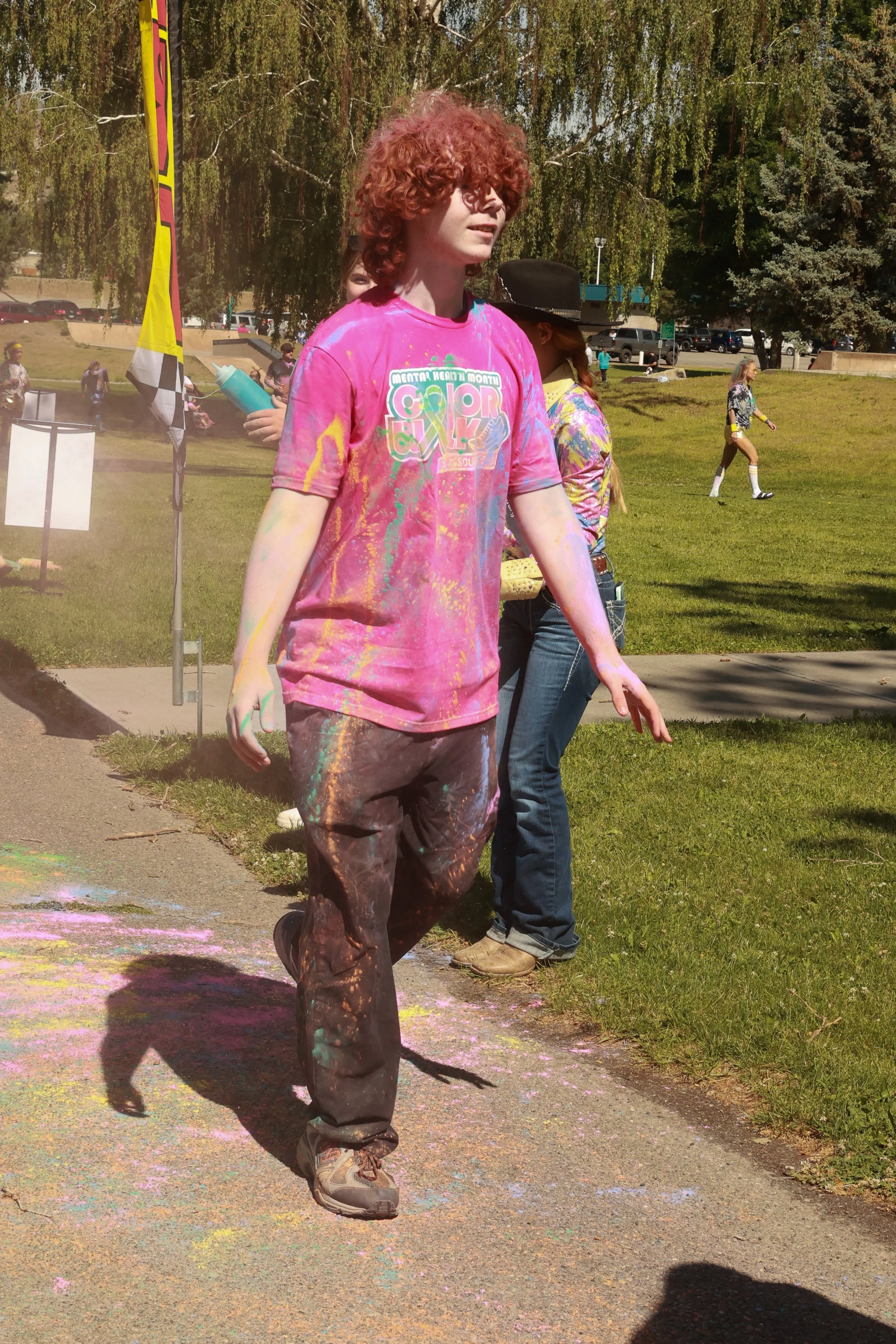 Photo of a teenage boy at OBHC's 2026 Color Walk.