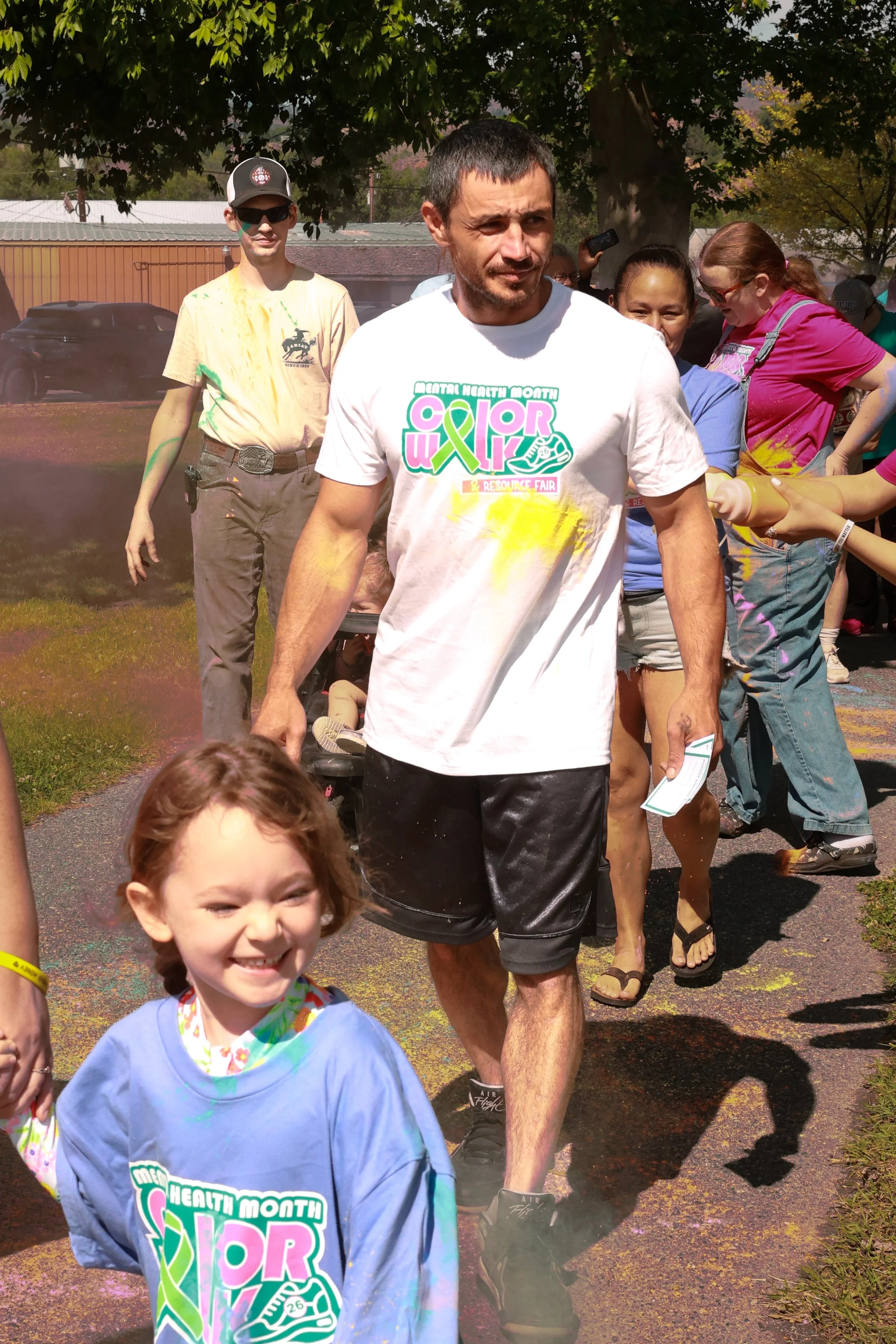 Photo of people at OBHC's 2026 Color Walk.