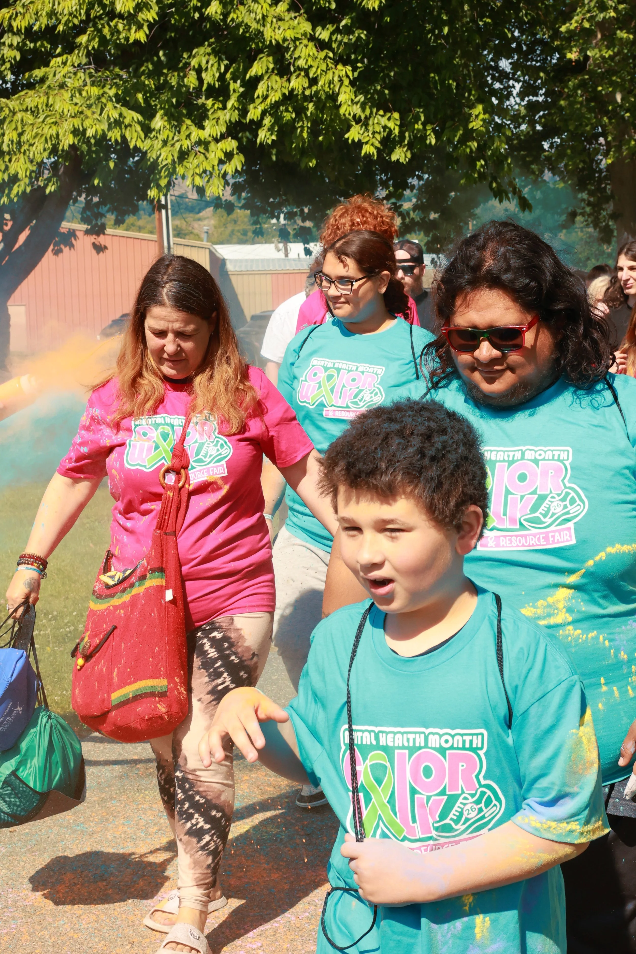 Photo of people at OBHC's 2026 Color Walk.