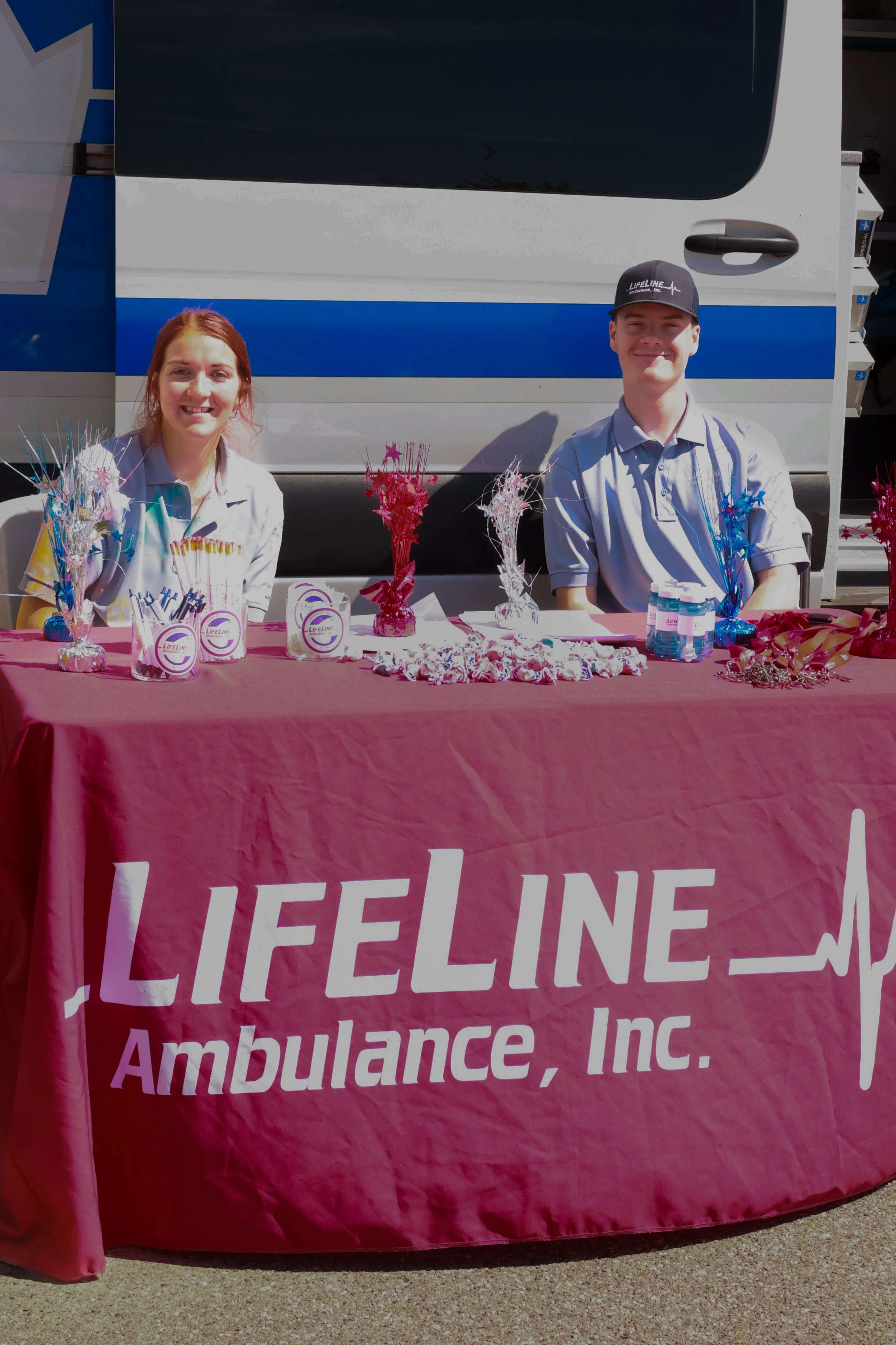 Photo of LifeLine vendors posing for a photo at OBHC's 2026 Color Walk.