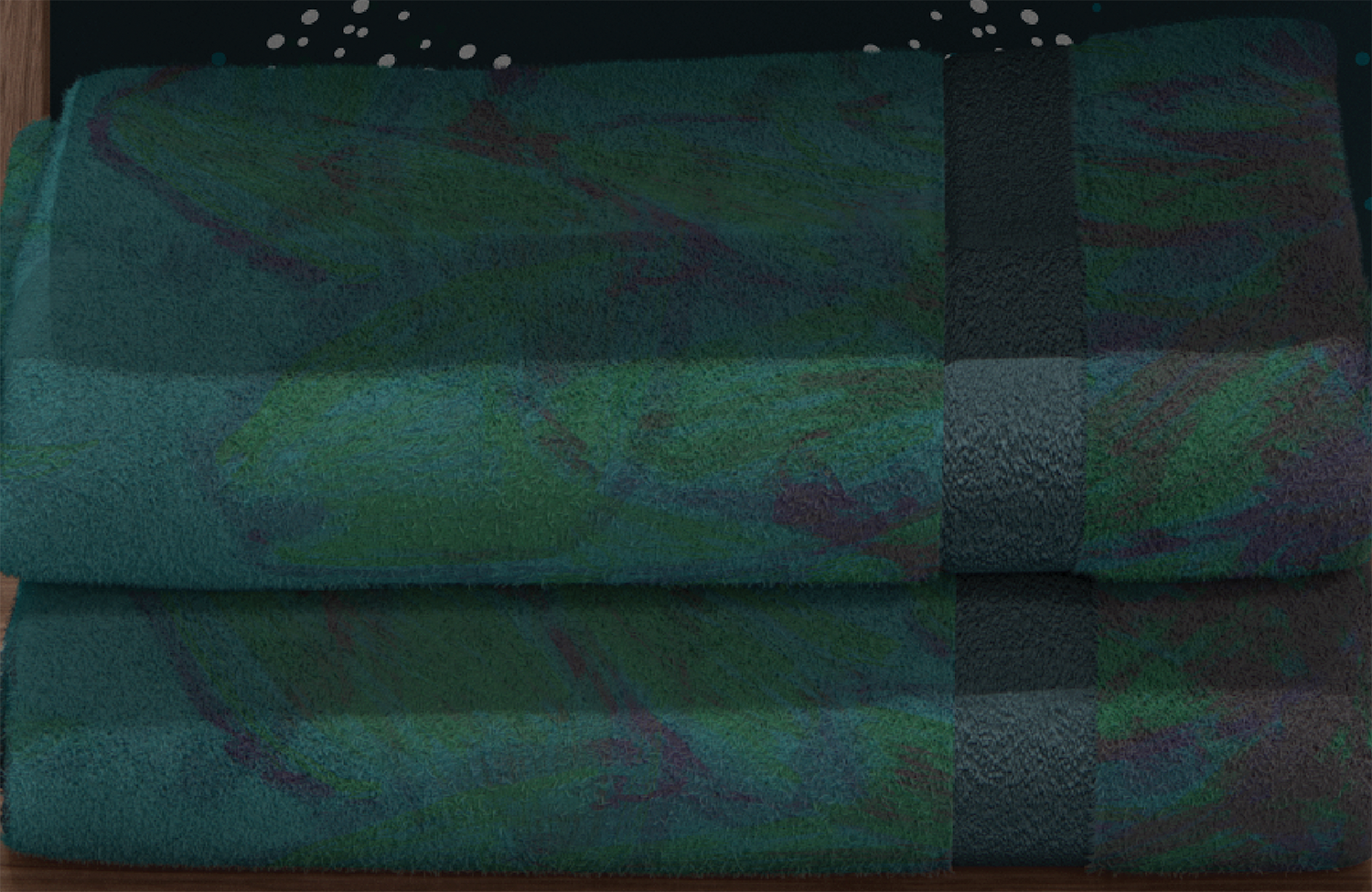 Teal Sea Life Towels