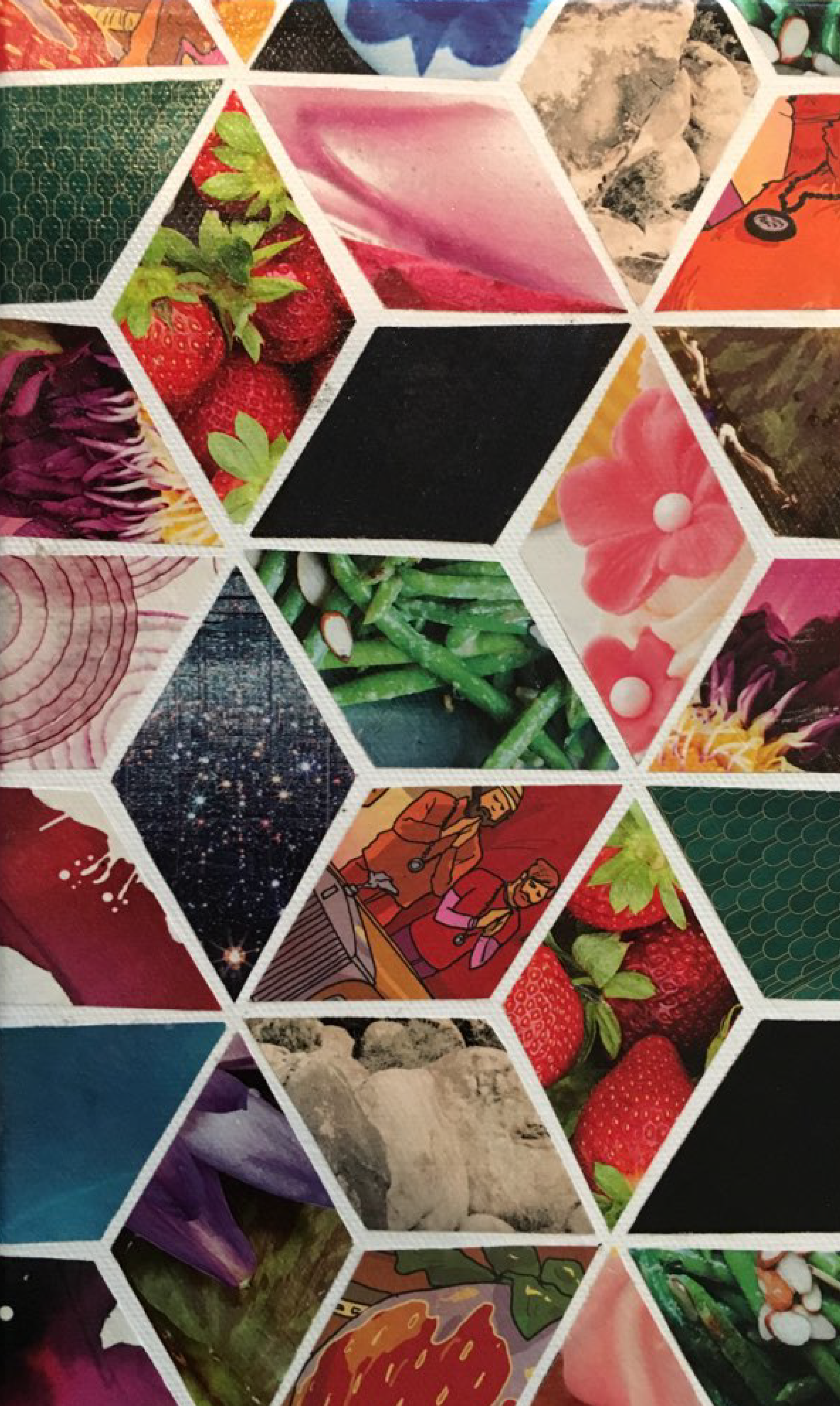 Custom pattern art decoupage on paper