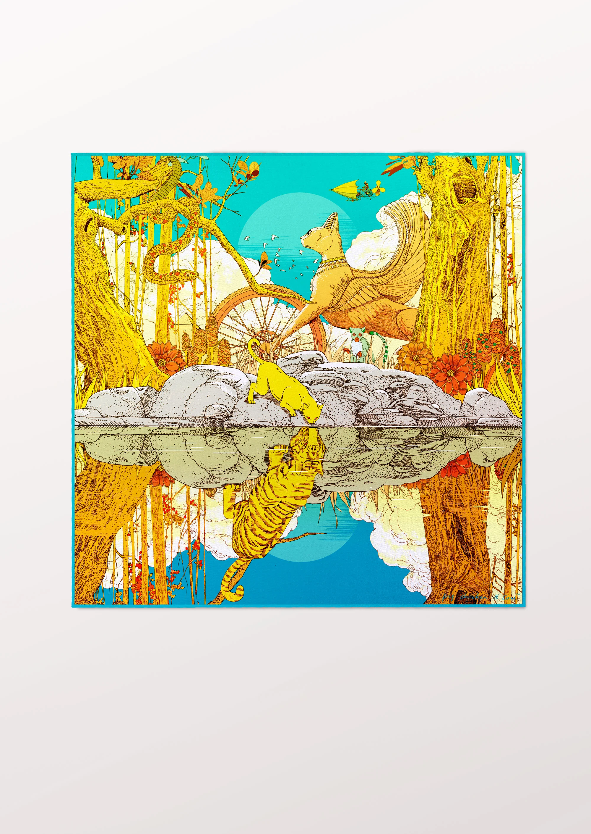 The Jungle Pocket Square