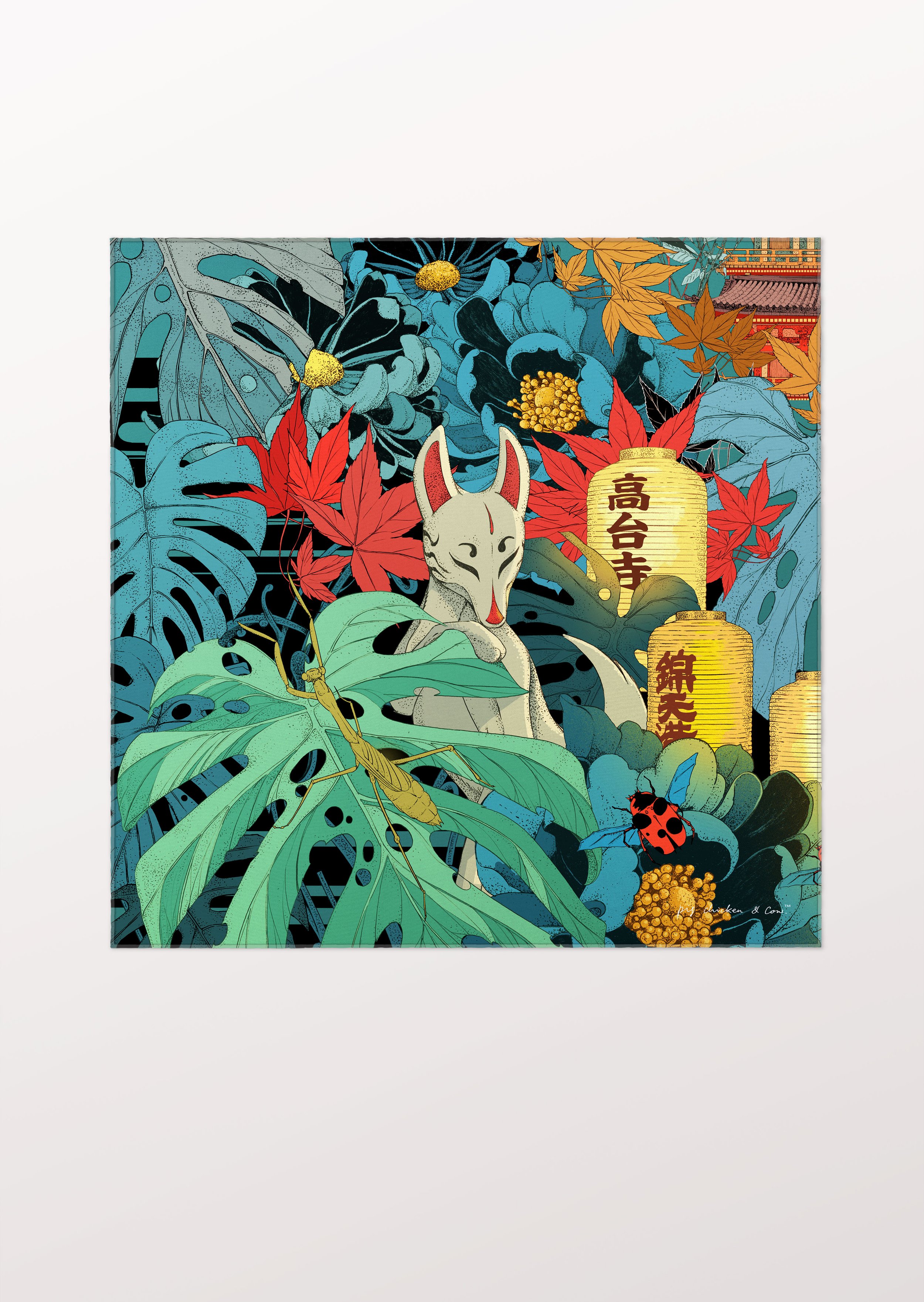 Kyoto Street Party Fox Pocket Square