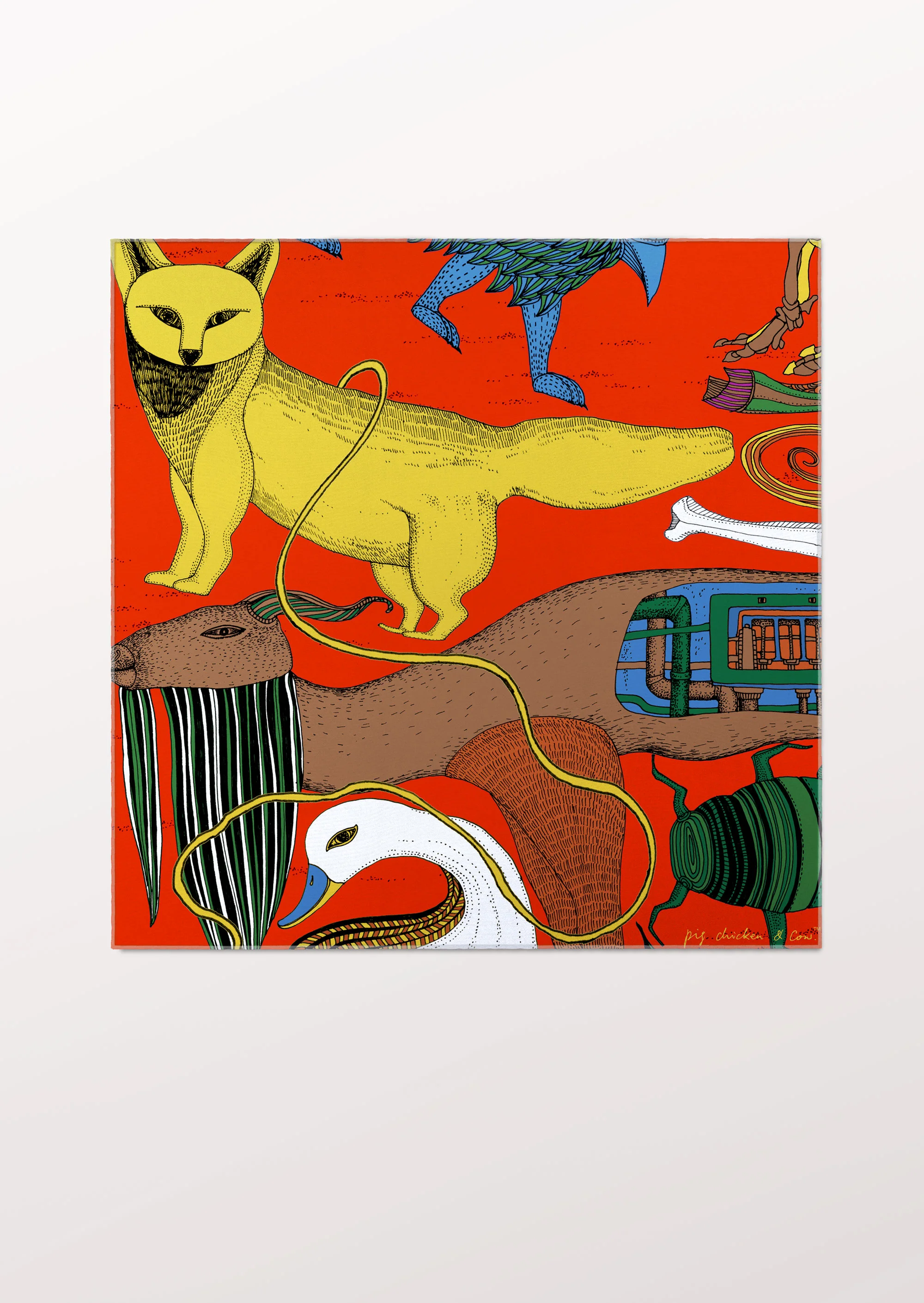 Under the Ground Pocket Square 04