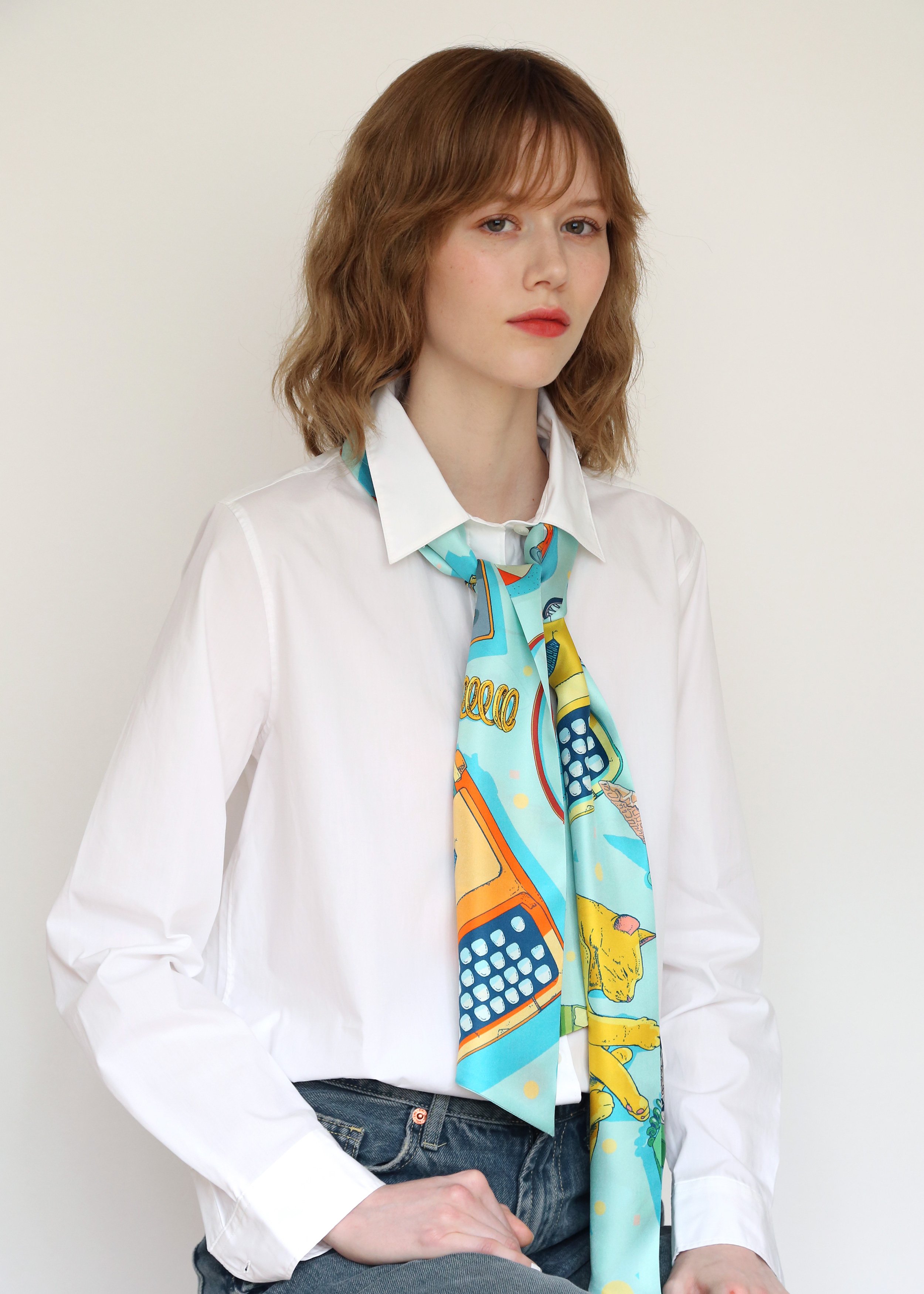 At Noon Blue Large Twill Band